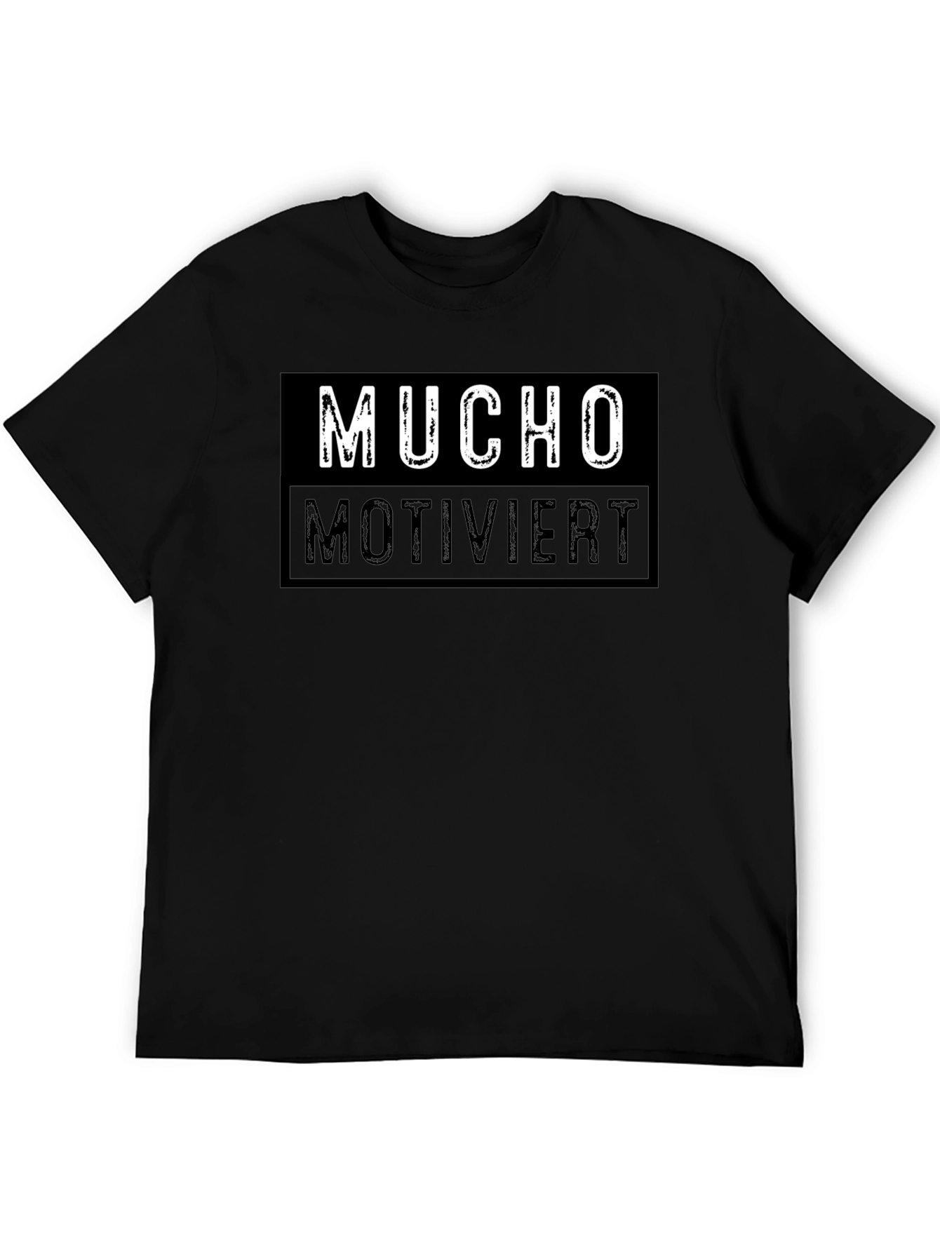 Mucho Motiviert Graphic Tee - Mens Black T-Shirt