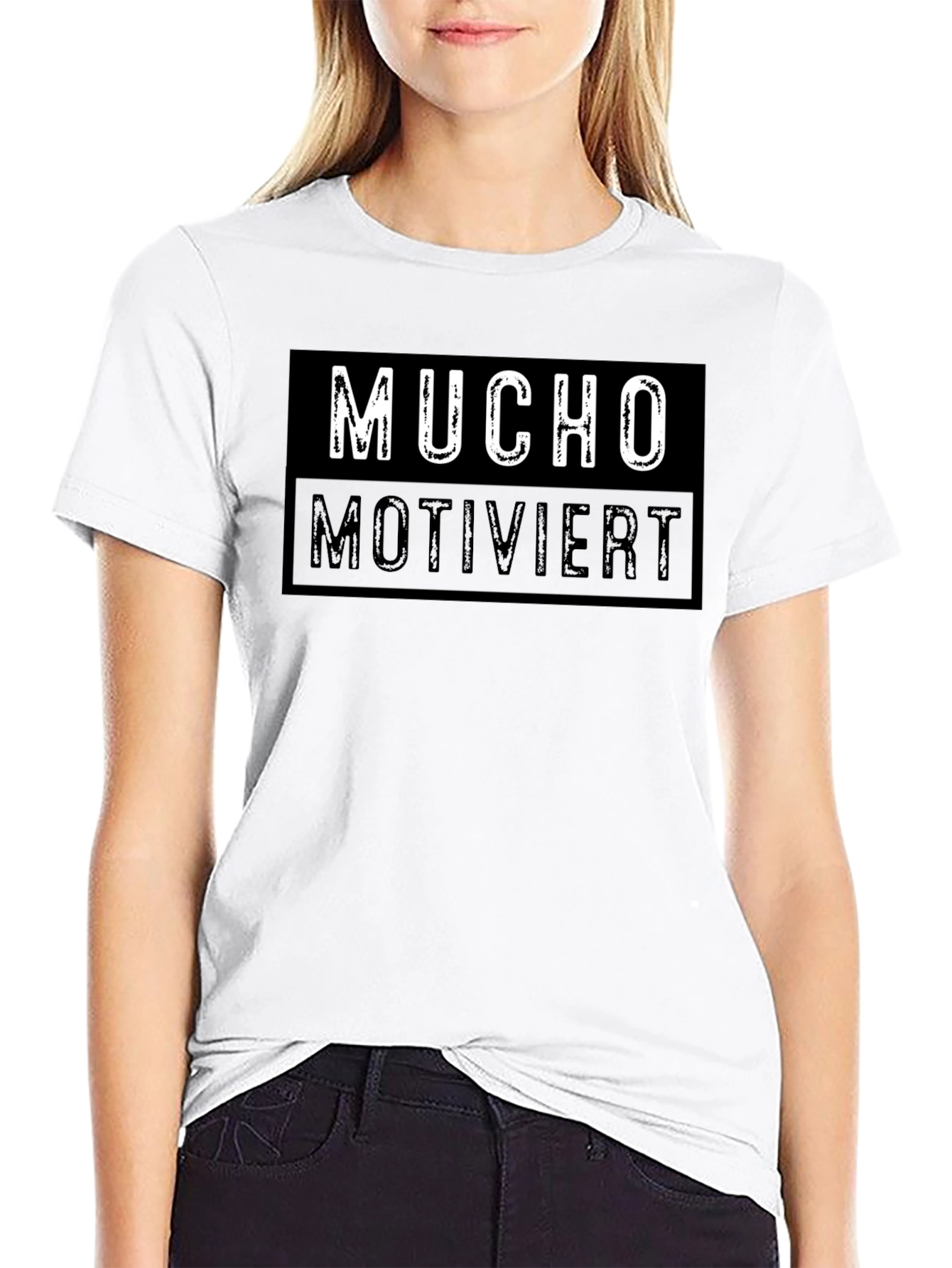 Mucho Motiviert Graphic Tee - Mens Black T-Shirt