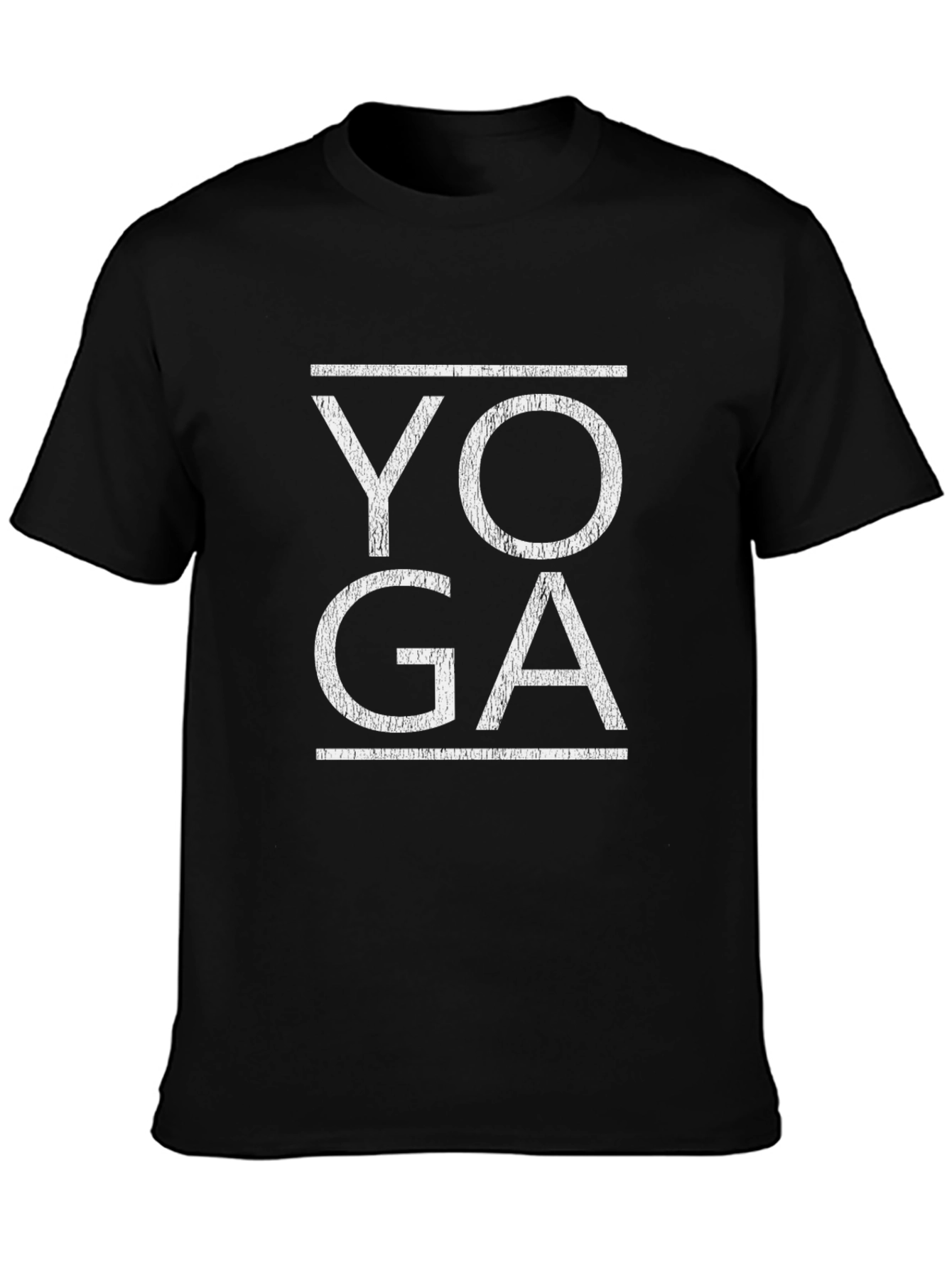 Yoga Graphic Tee - Black Cotton Blend