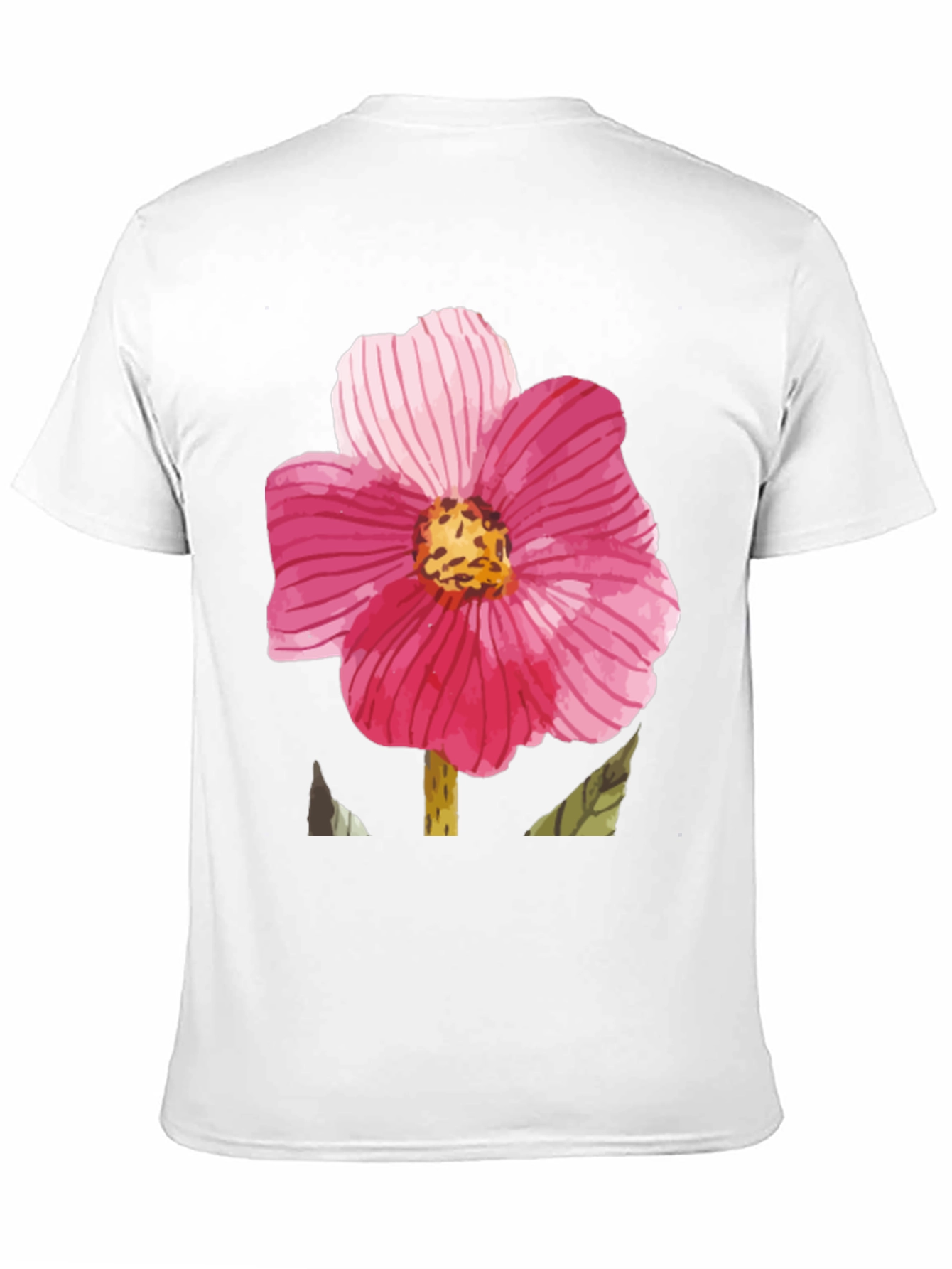 Floral Print Black T-Shirt