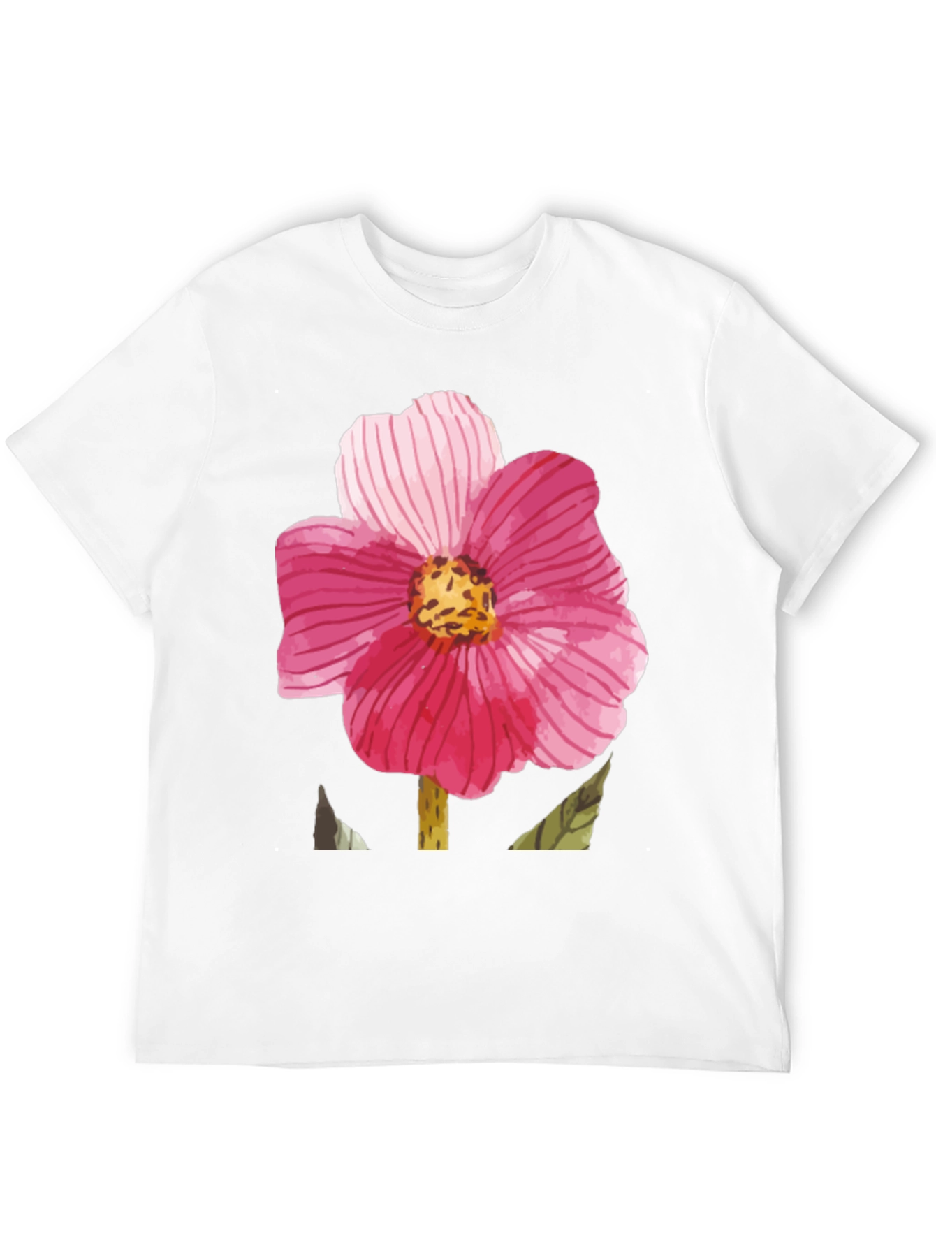 Floral Print Black T-Shirt