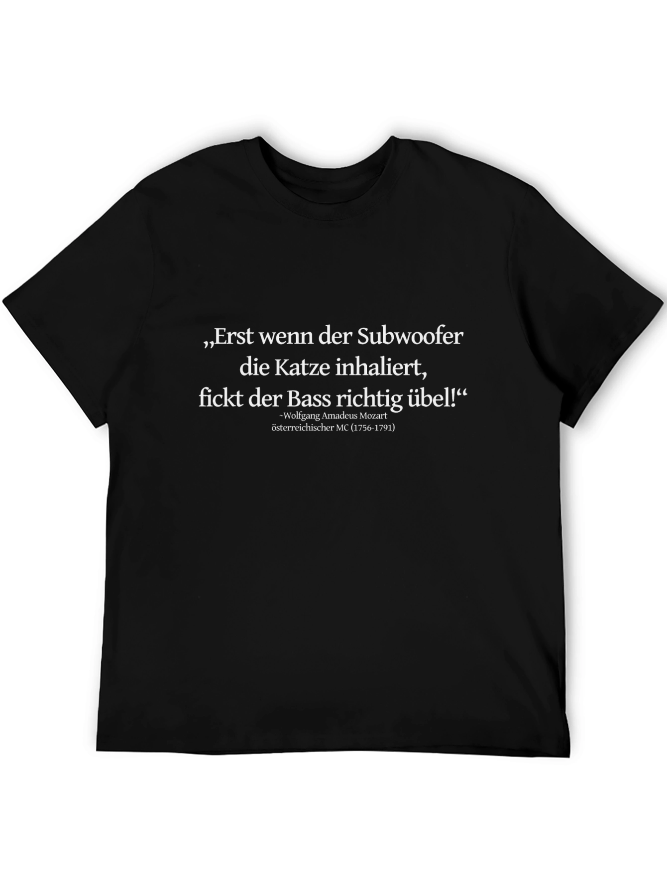 Funny Mozart Subwoofer Cat T-Shirt