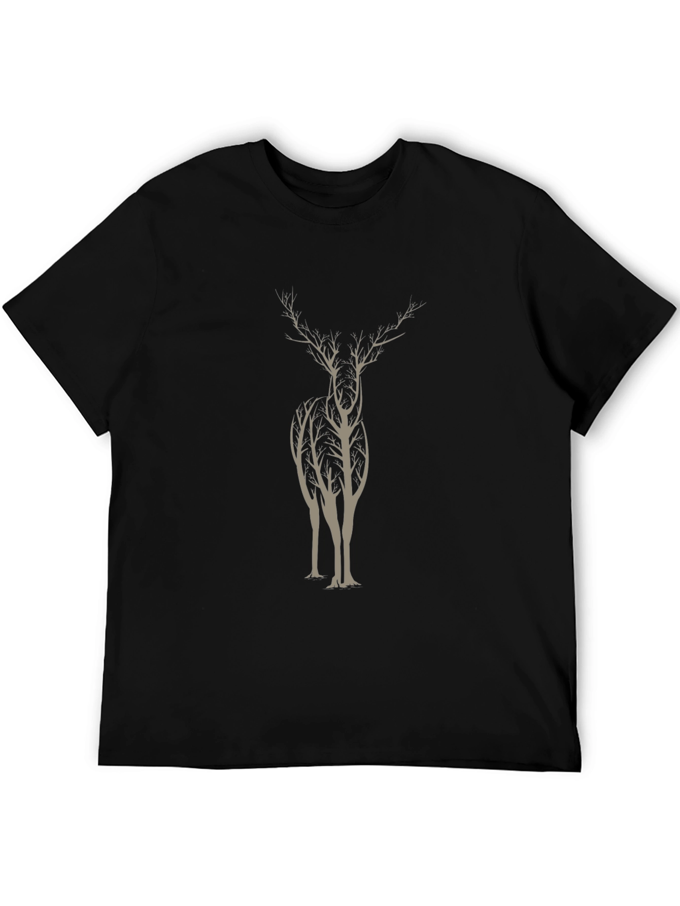 Nature-Inspired Deer Tree Graphic Tee