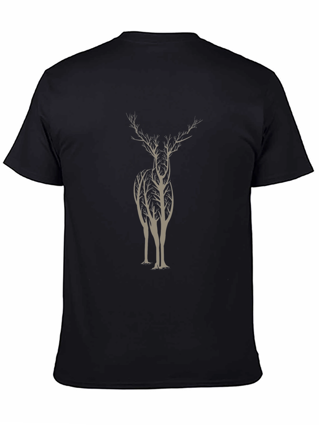 Nature-Inspired Deer Tree Graphic Tee