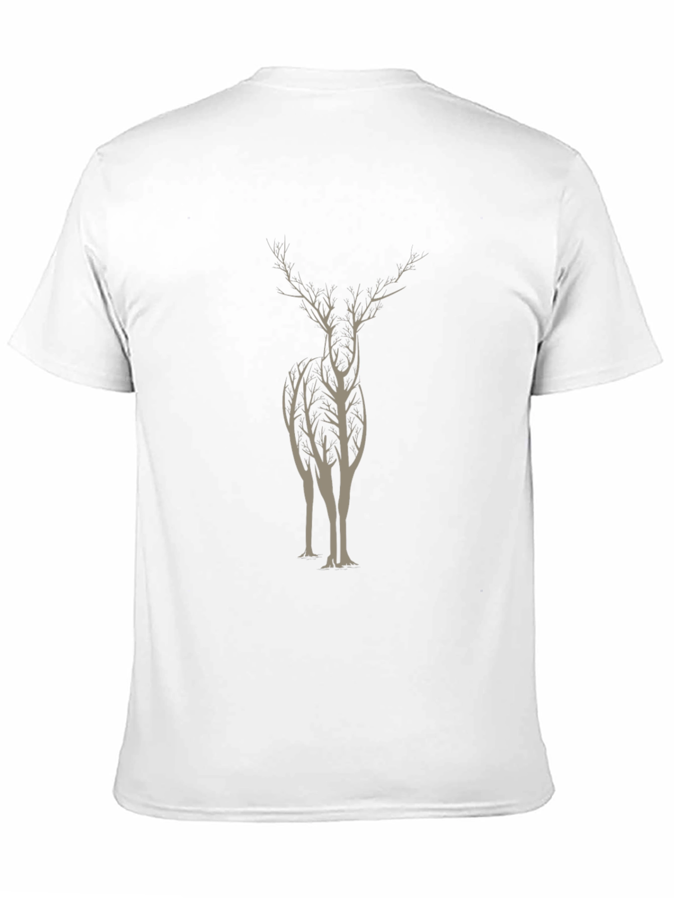 Nature-Inspired Deer Tree Graphic Tee