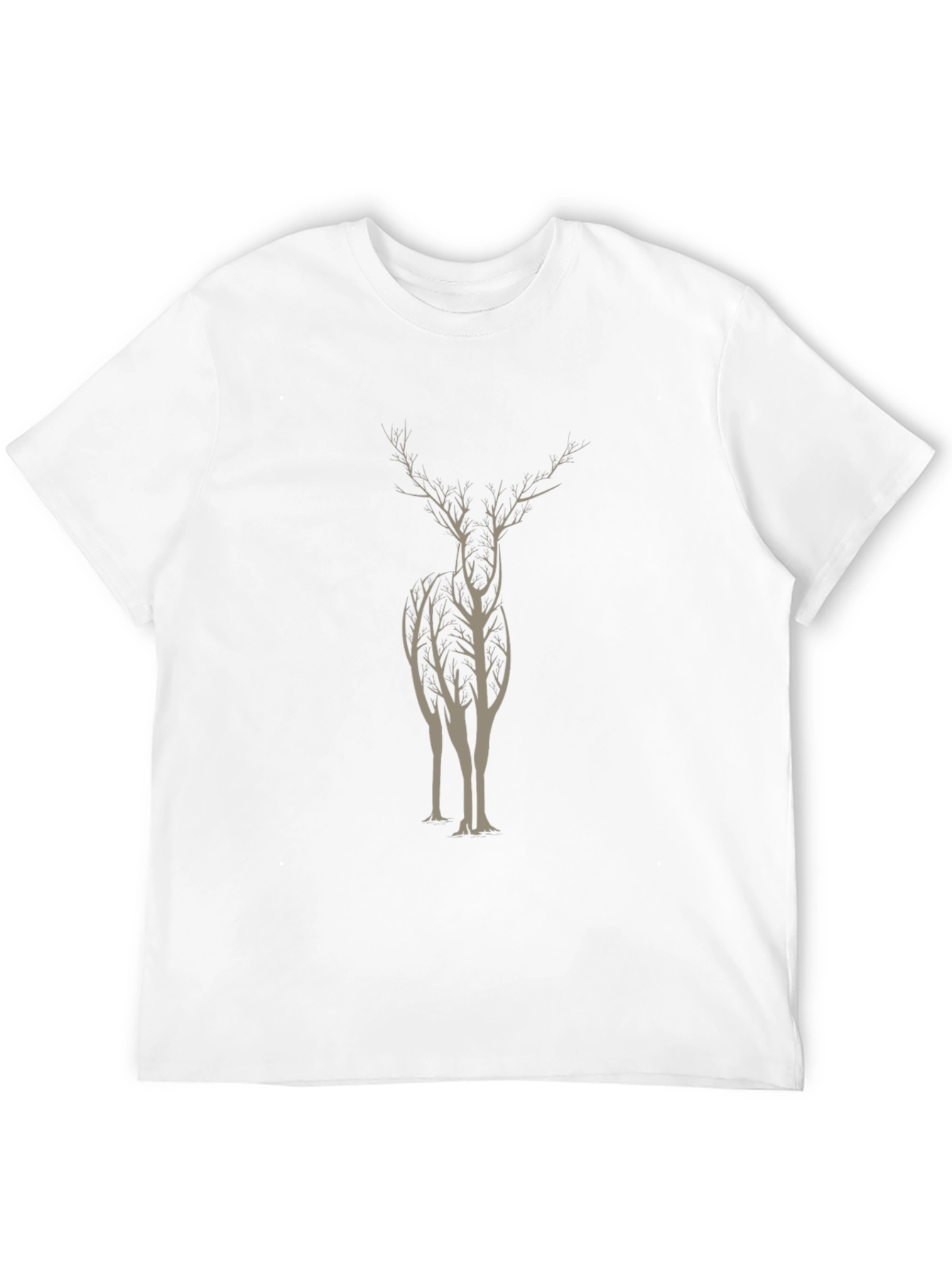Nature-Inspired Deer Tree Graphic Tee