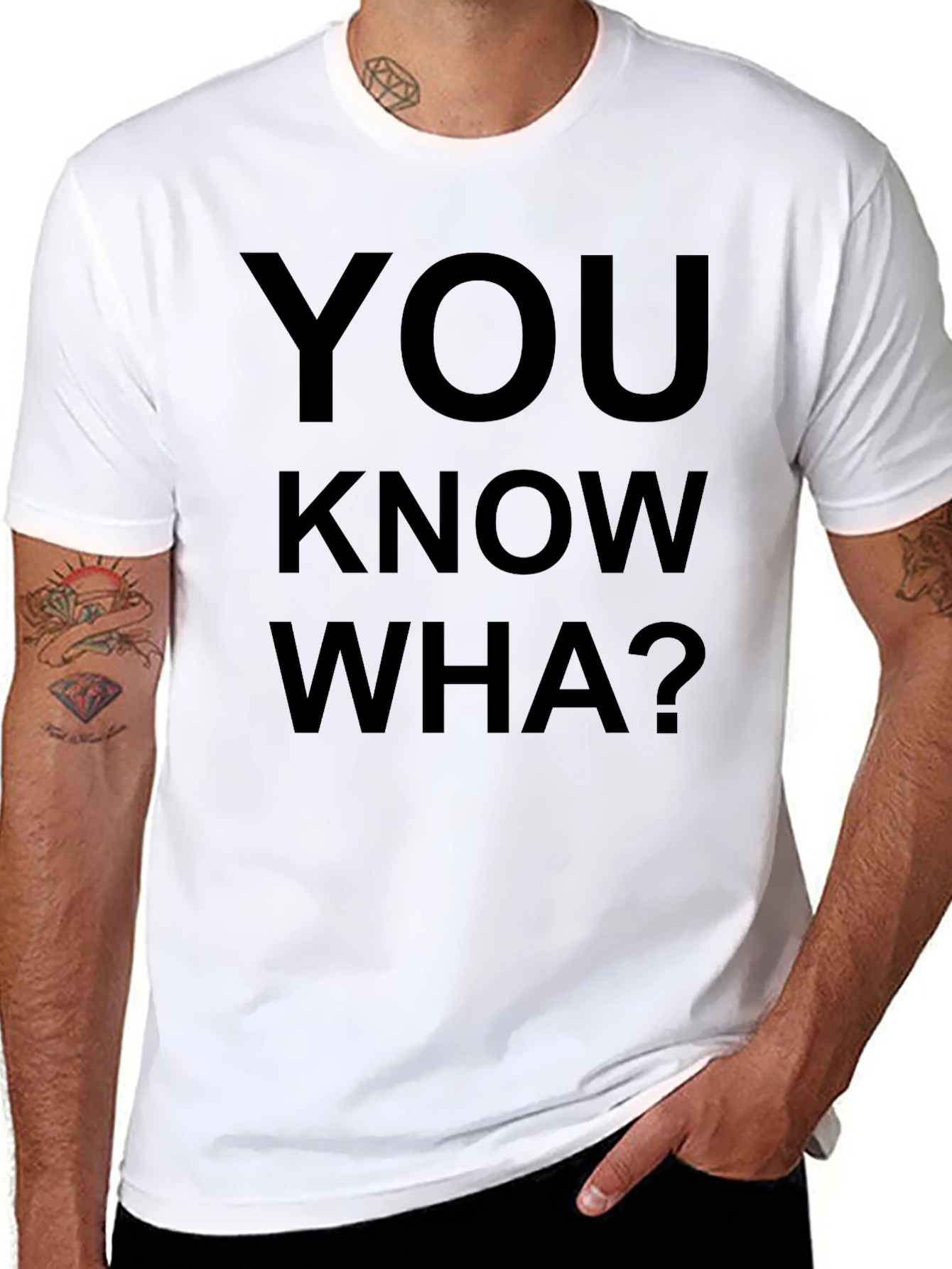 You Know Wha? Graphic Tee - Casual Style