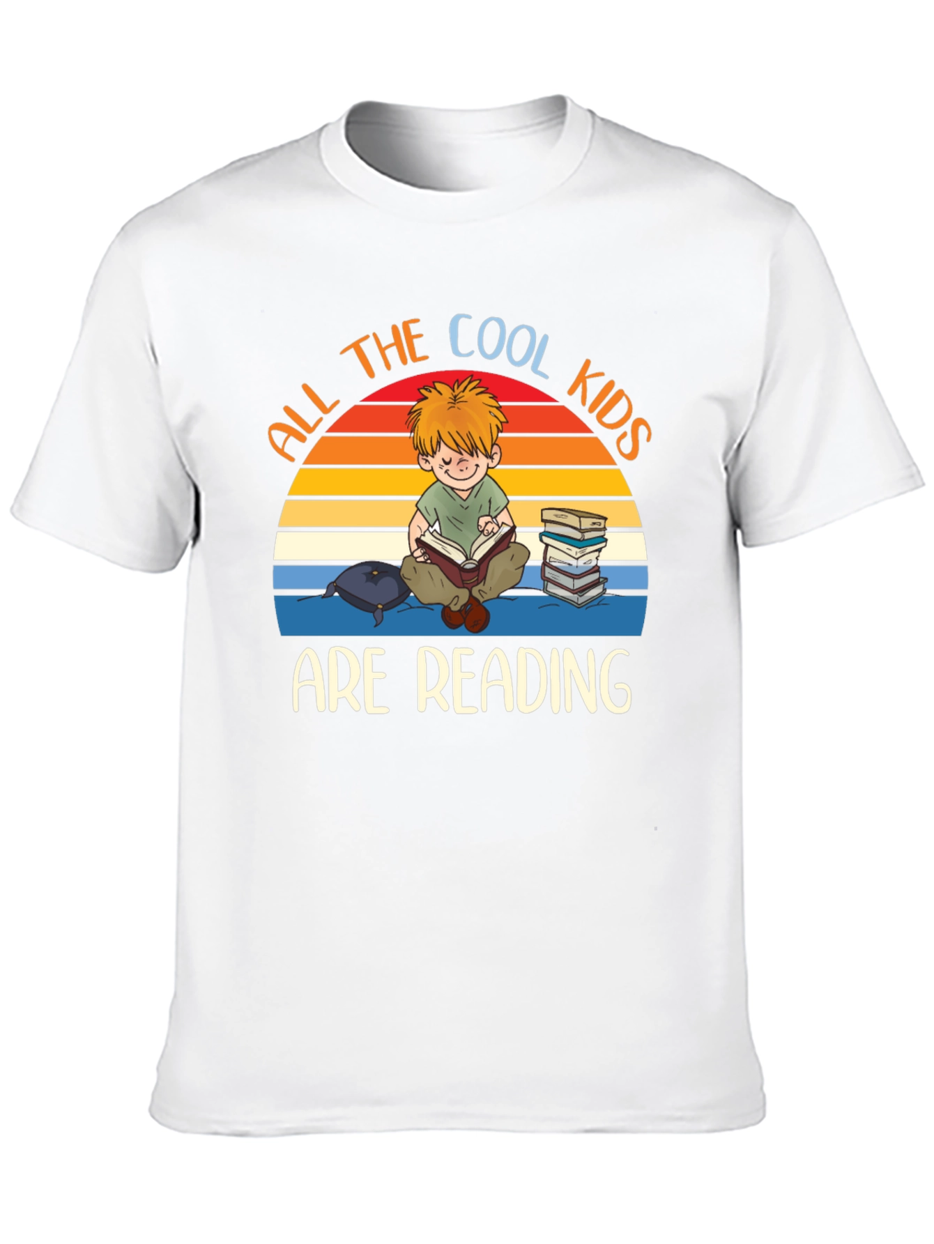 Cool Kids Reading Graphic T-Shirt