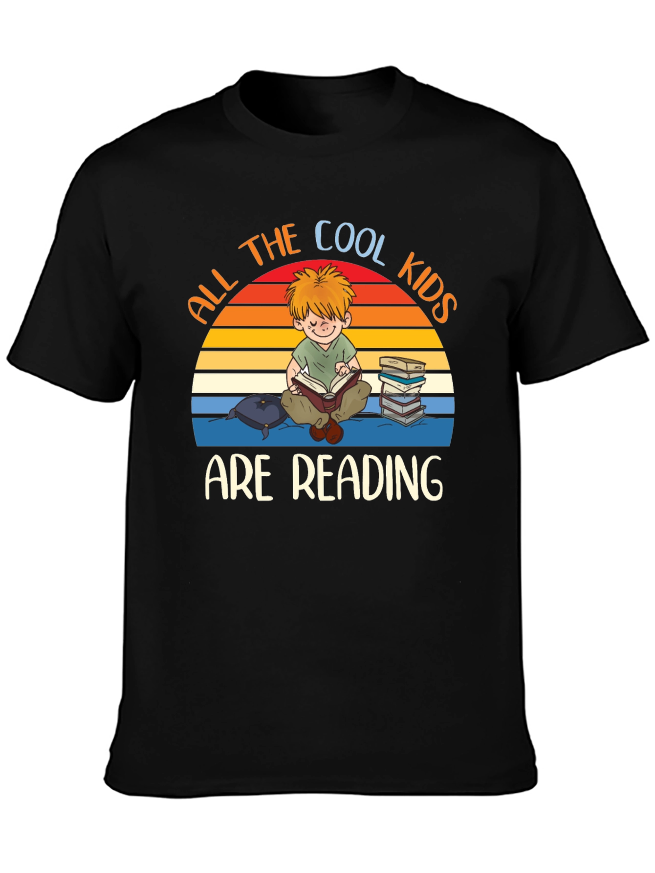 Cool Kids Reading Graphic T-Shirt