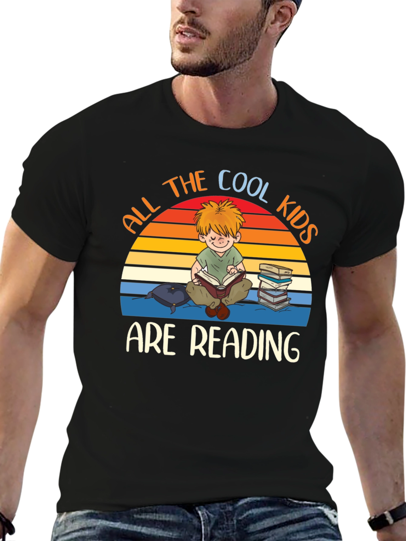 Cool Kids Reading Graphic T-Shirt