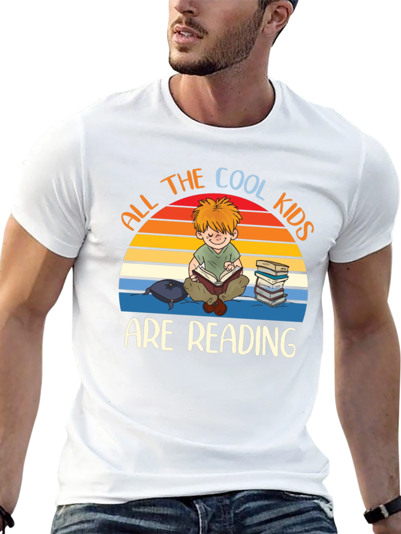 Cool Kids Reading Graphic T-Shirt