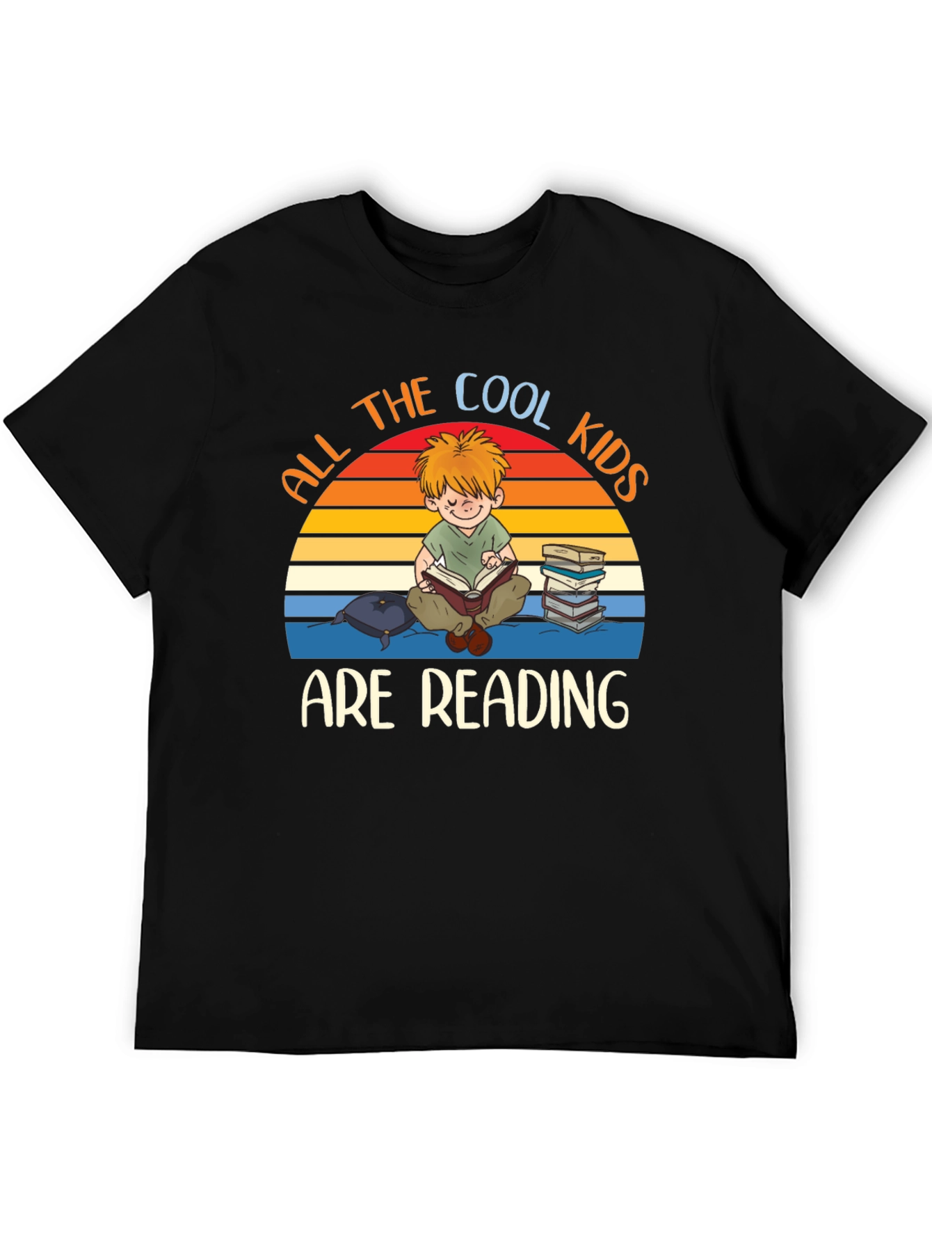 Cool Kids Reading Graphic T-Shirt