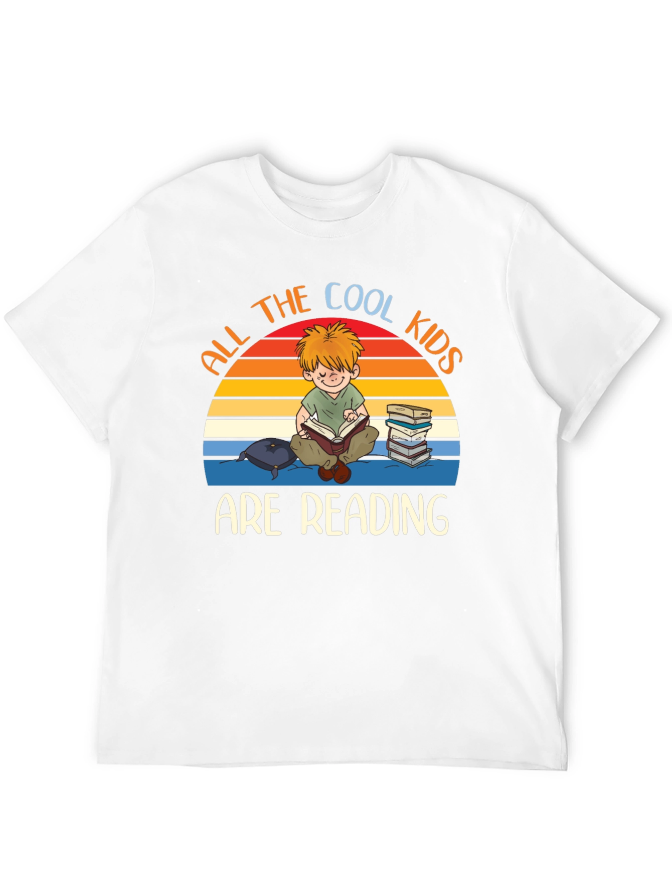 Cool Kids Reading Graphic T-Shirt