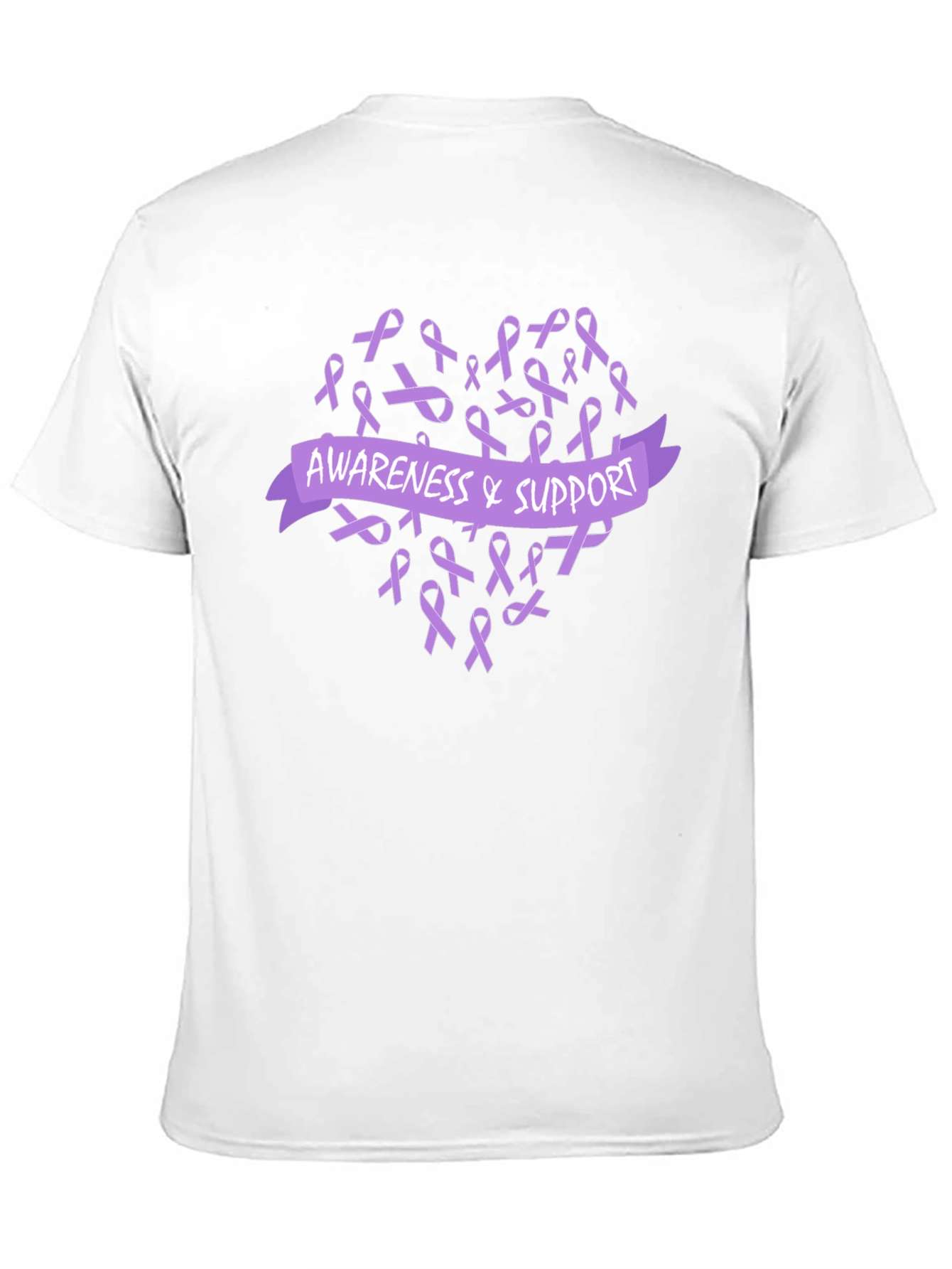 Awareness & Support Ribbon Heart T-Shirt
