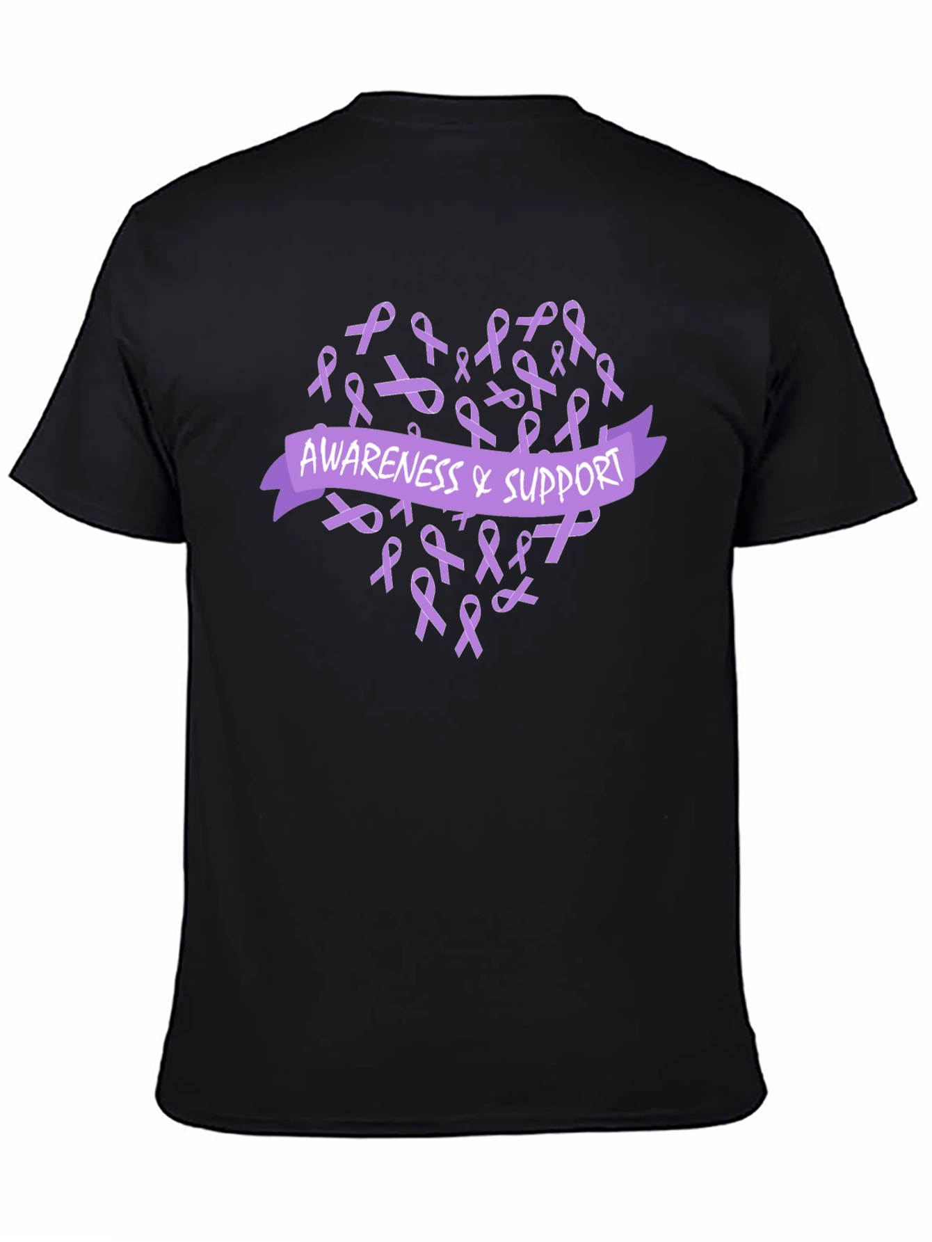 Awareness & Support Ribbon Heart T-Shirt
