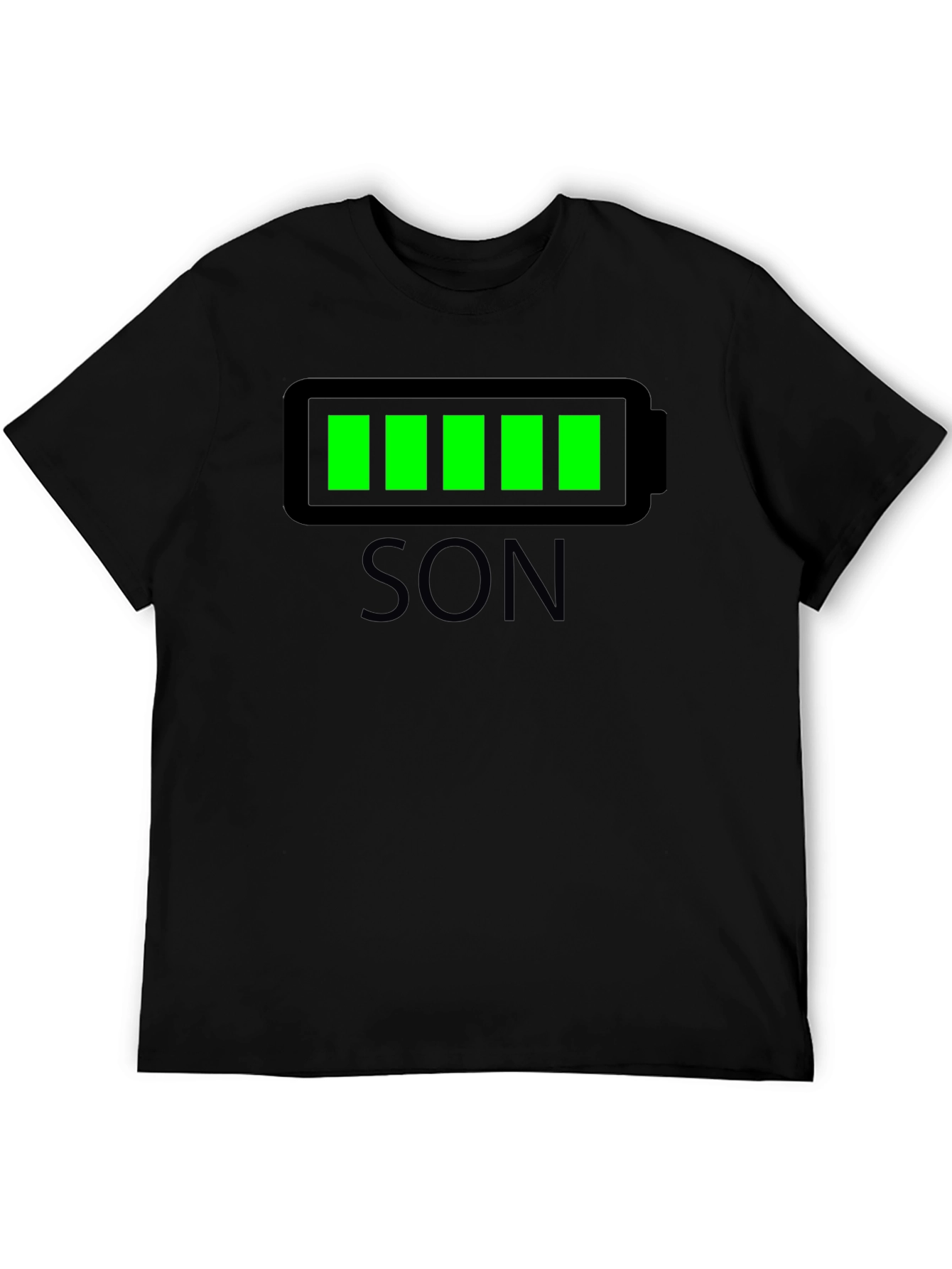 Full Battery Son Black Graphic Tee