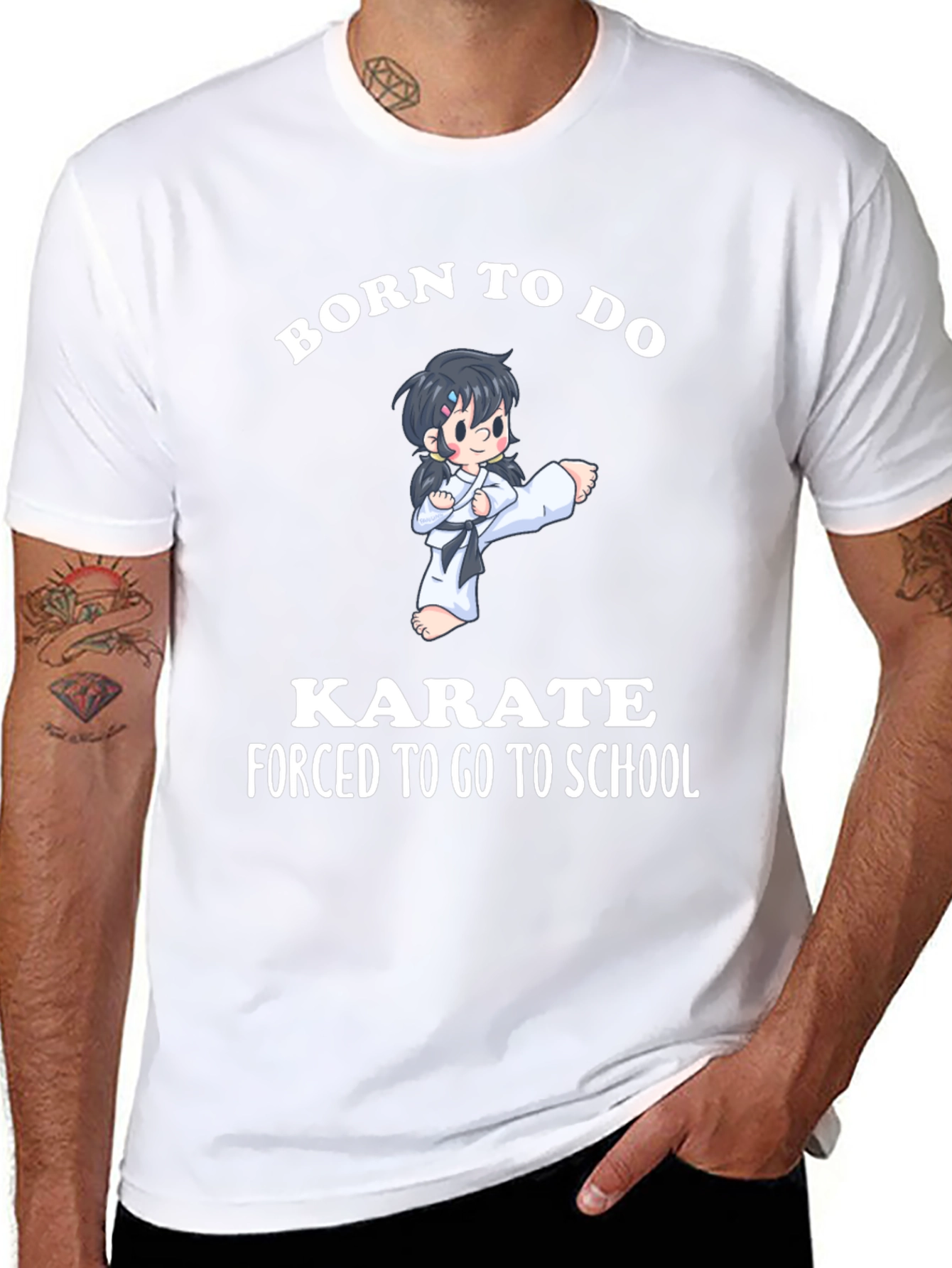 Born To Do Karate Graphic T-Shirt
