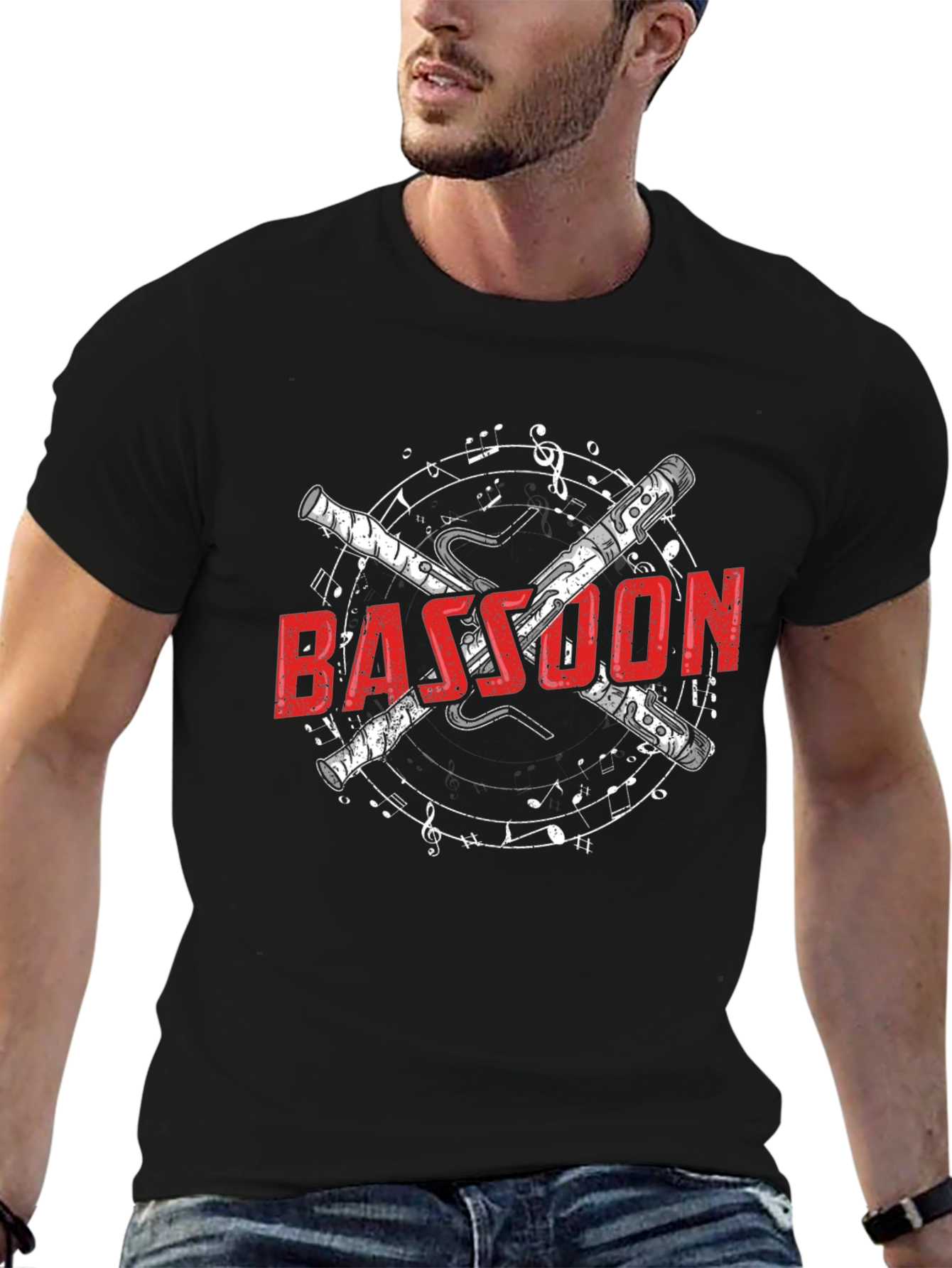 Bassoon Music T-Shirt - Musical Instrument Tee