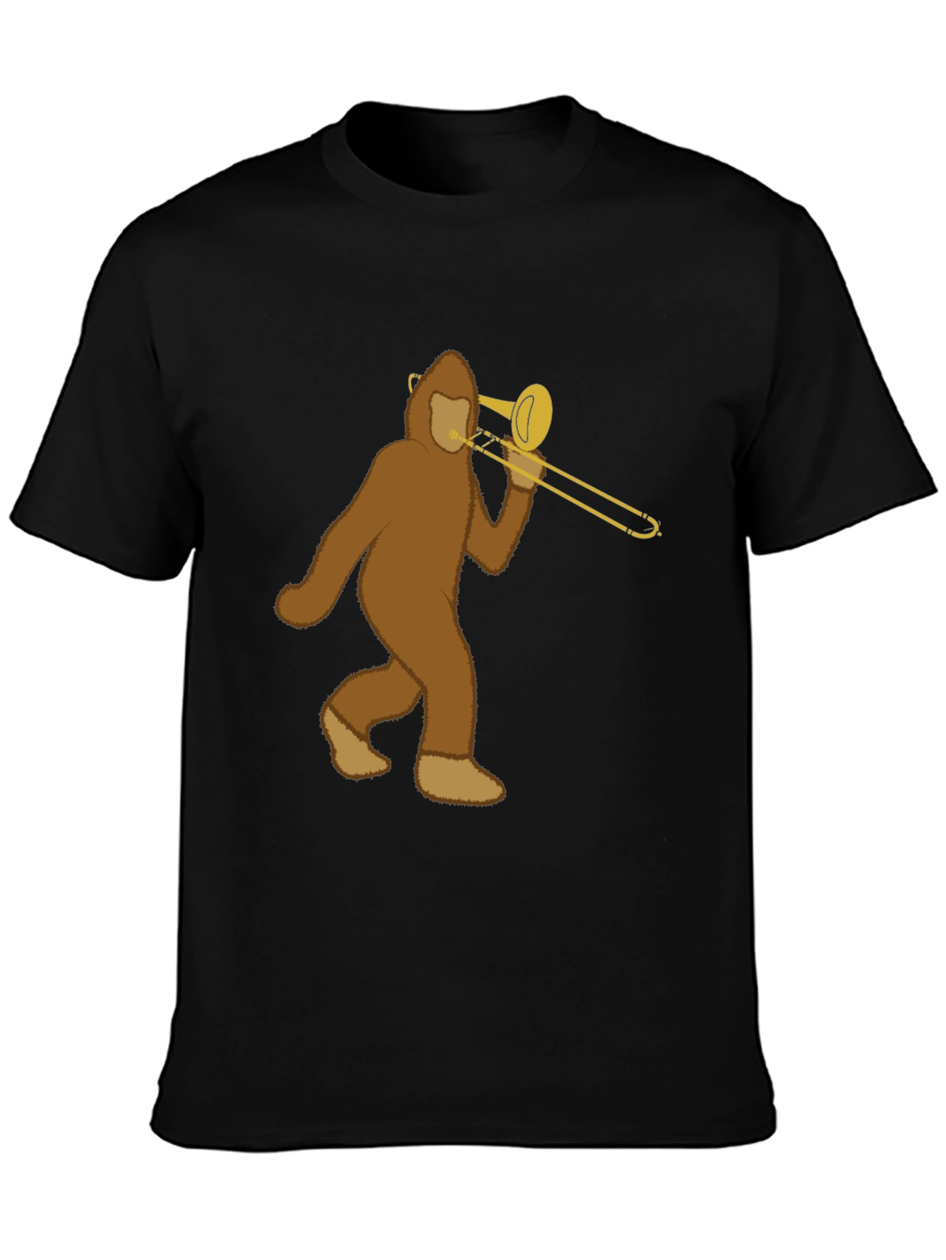 Bigfoot Trombone Player Graphic Tee