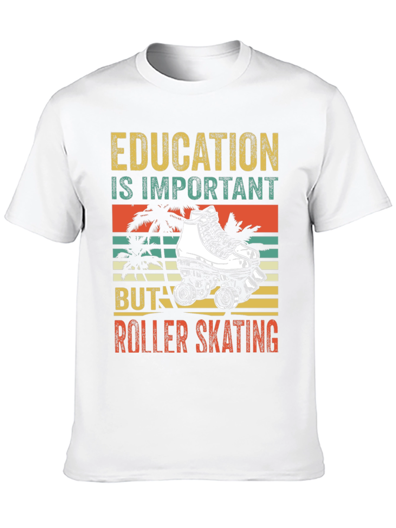 Education vs Roller Skating T-Shirt