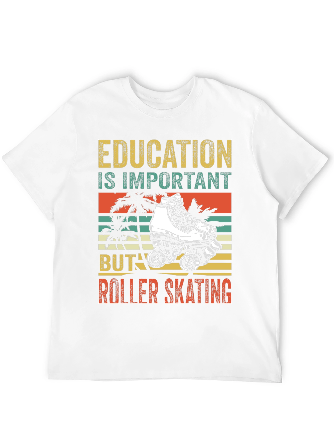 Education vs Roller Skating T-Shirt