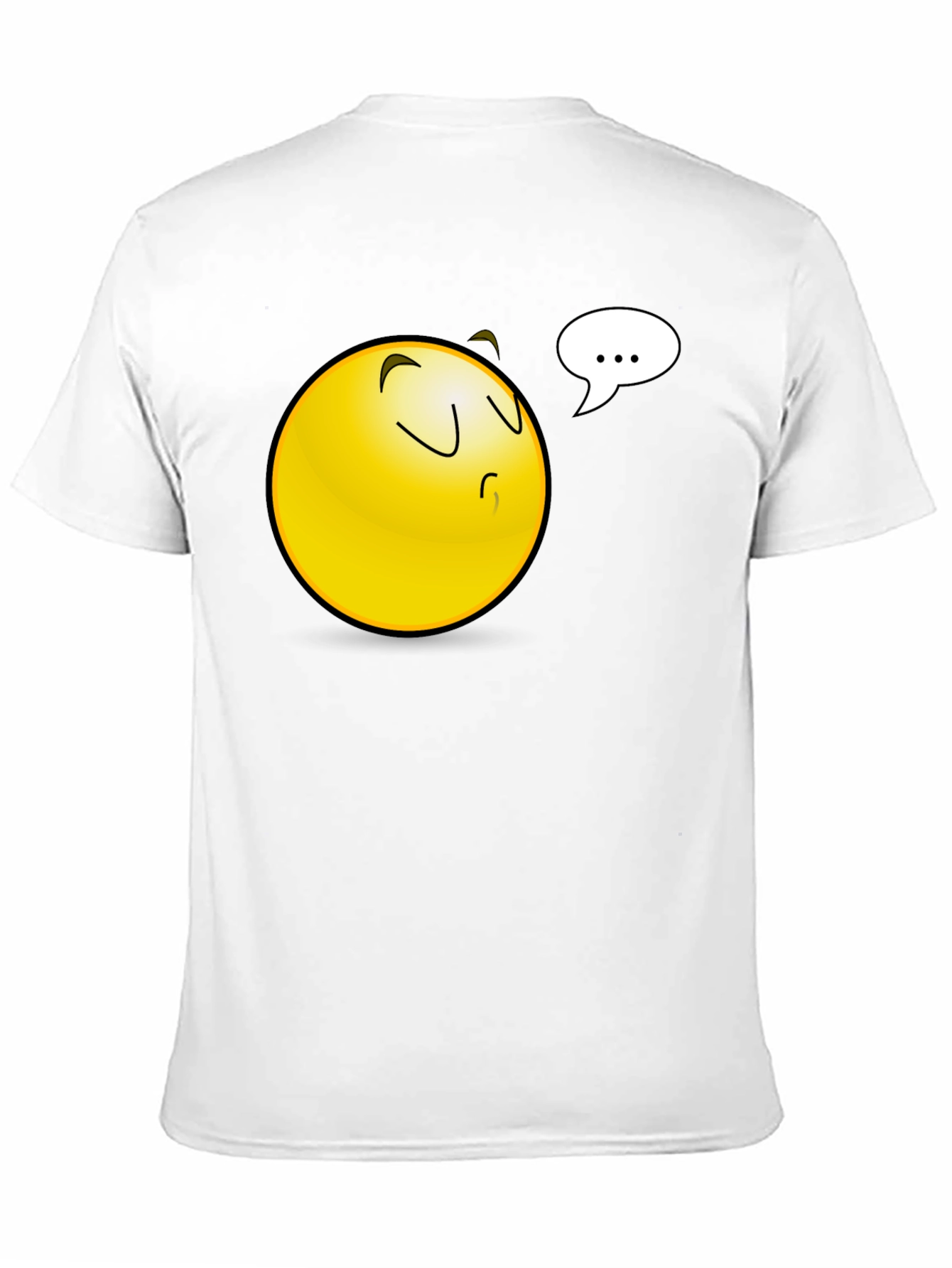Emoji Black T-Shirt - Pondering Thoughts