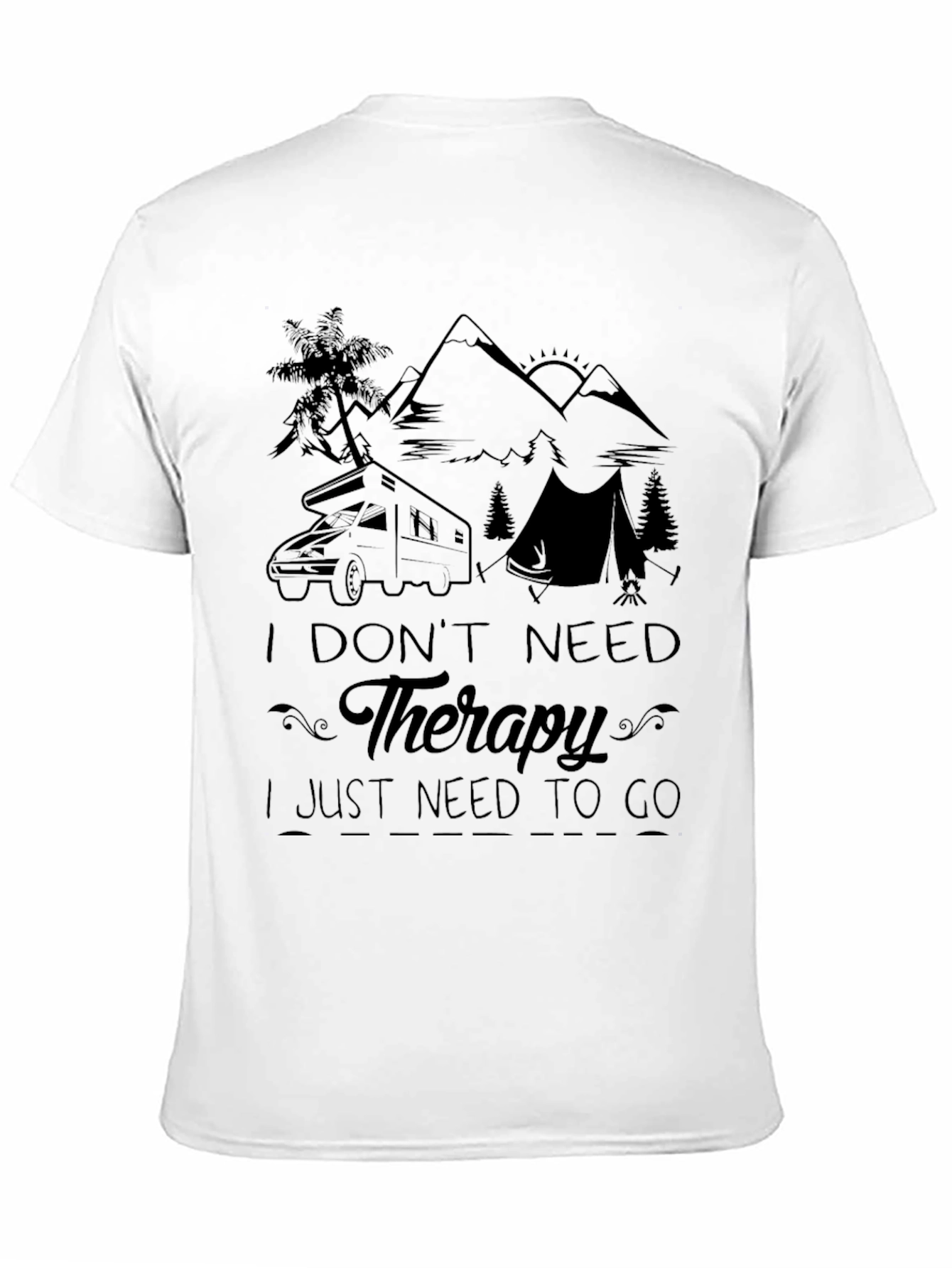 Therapy Camping Graphic Tee