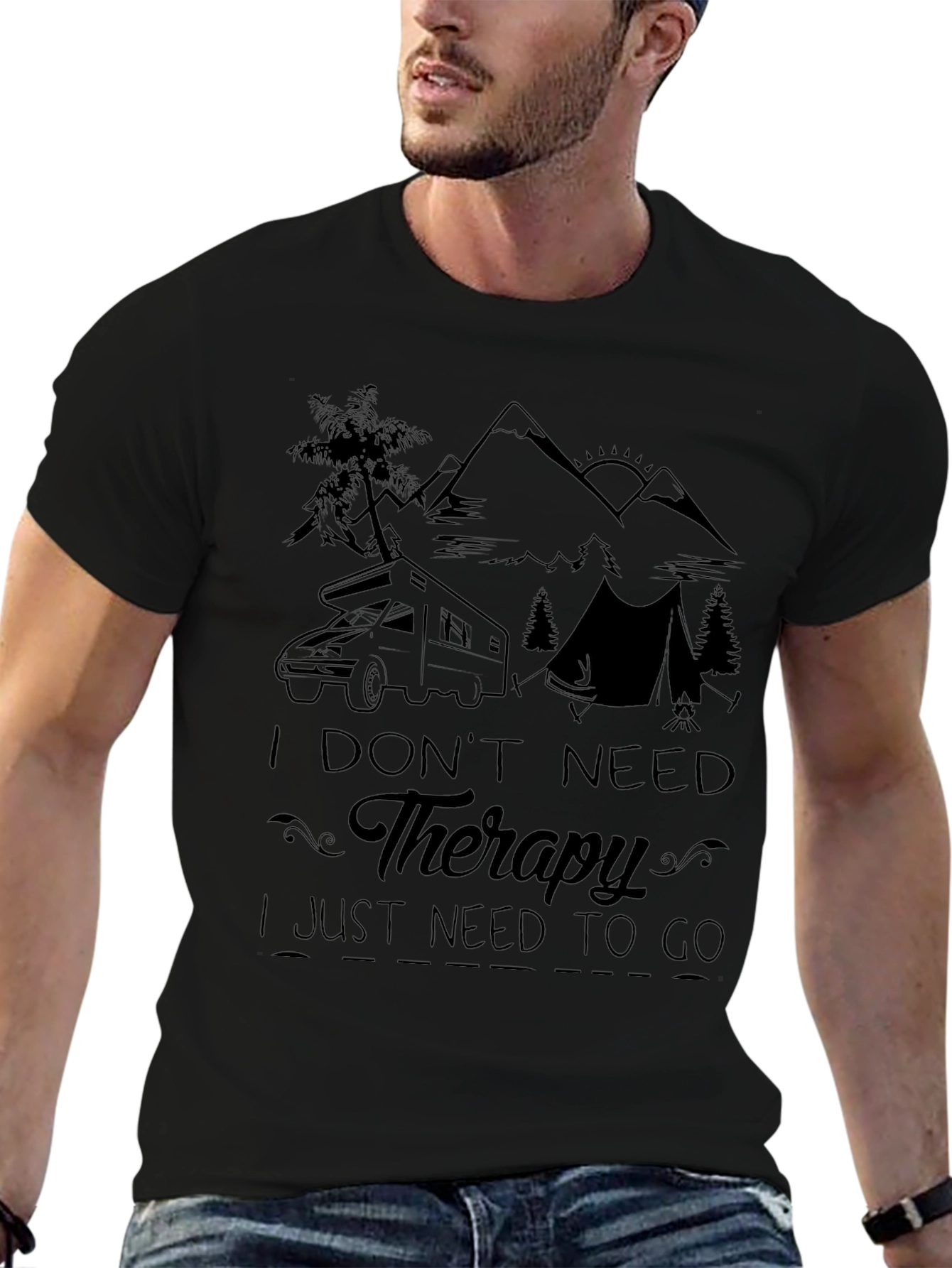 Therapy Camping Graphic Tee