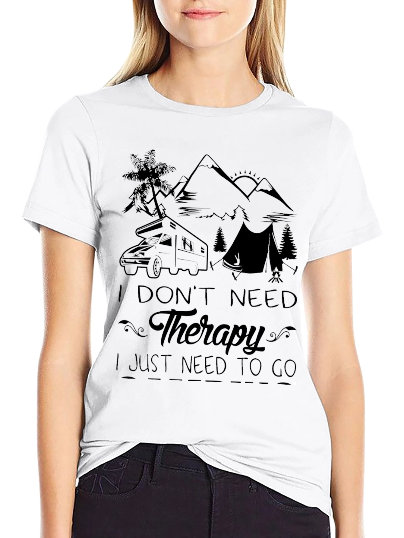 Therapy Camping Graphic Tee