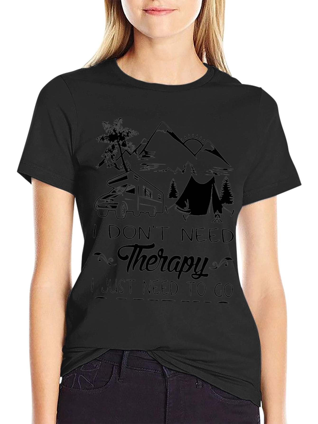 Therapy Camping Graphic Tee