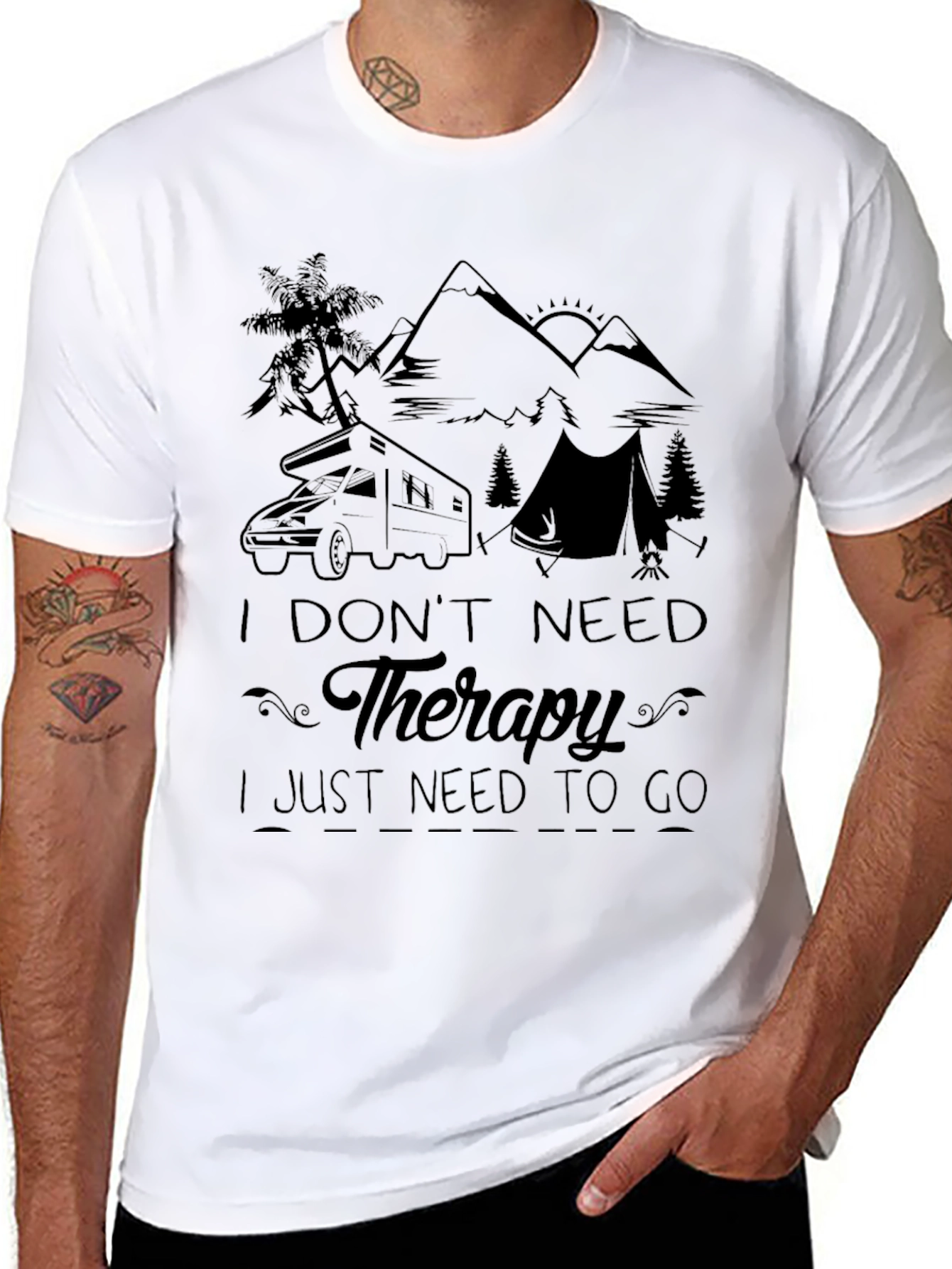 Therapy Camping Graphic Tee