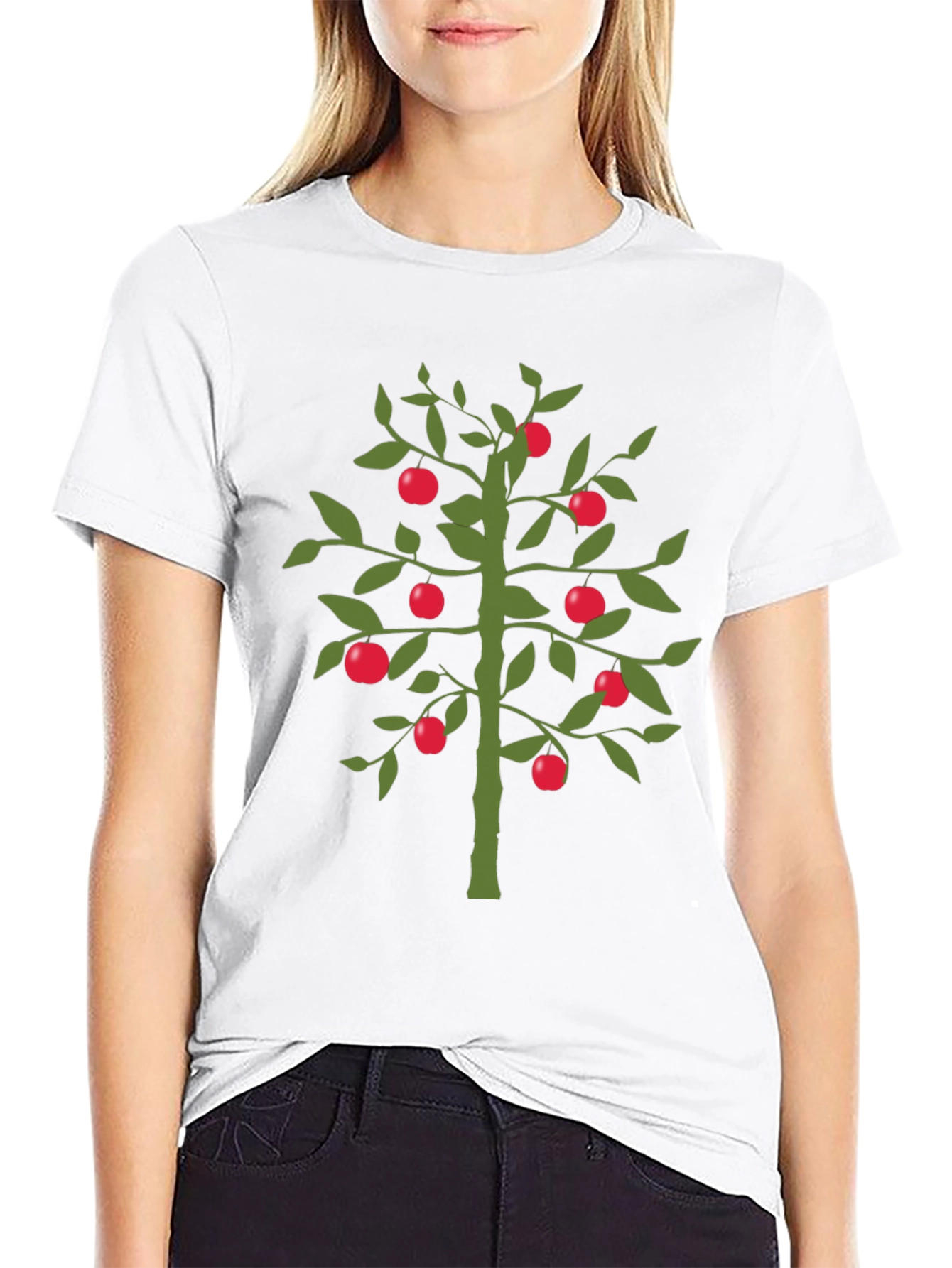 Apple Tree Graphic Tee - Black