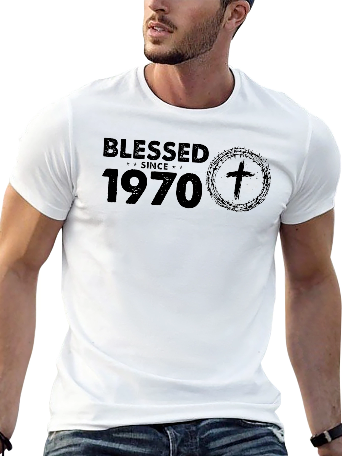 Blessed Since 1970 Graphic Tee