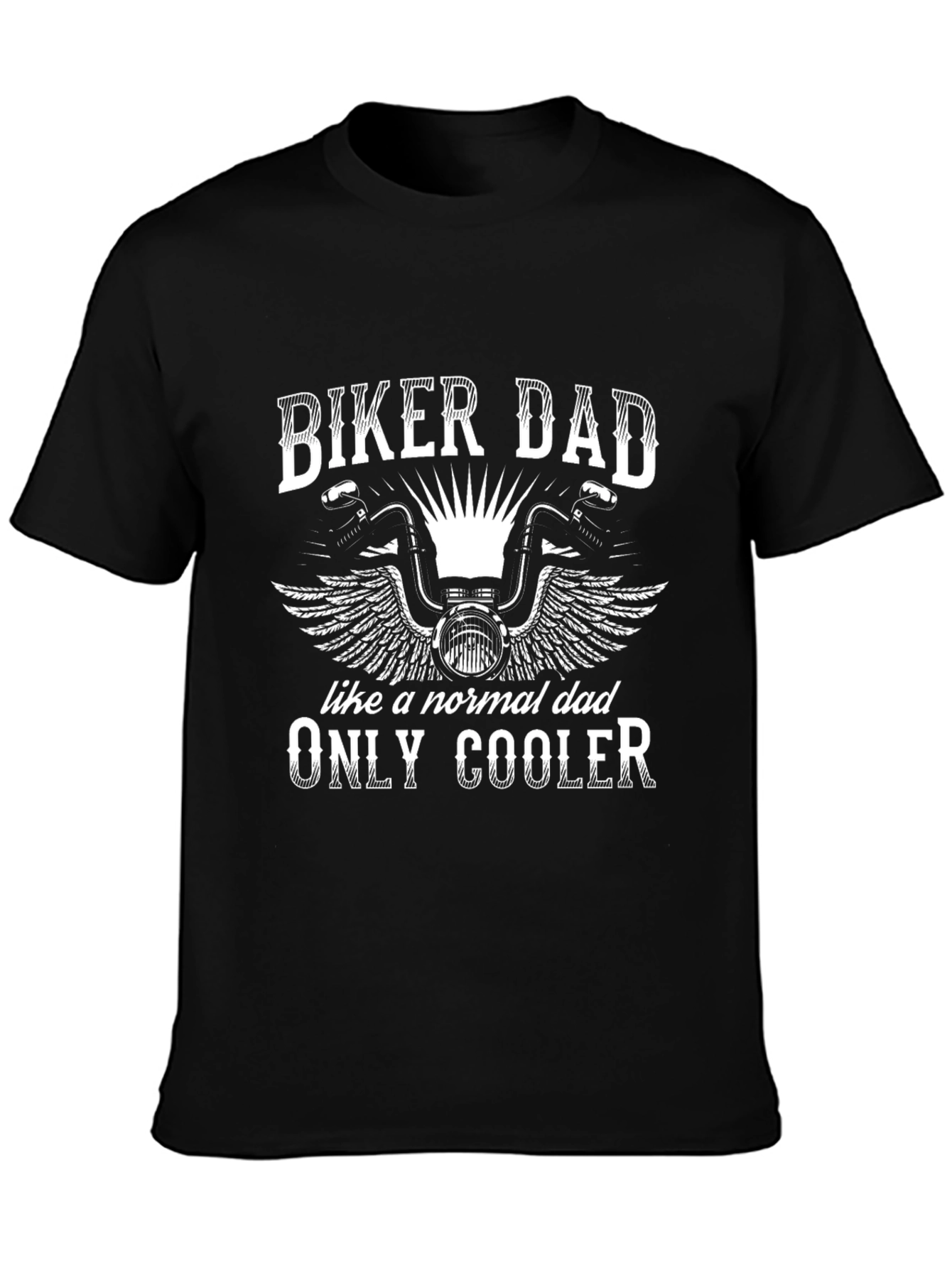 Biker Dad Graphic T-Shirt - Cool Fathers Day Gift
