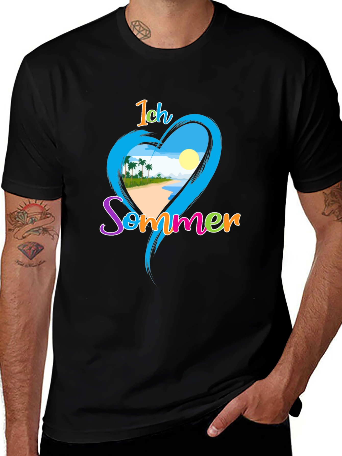 Ich Sommer Beach T-Shirt