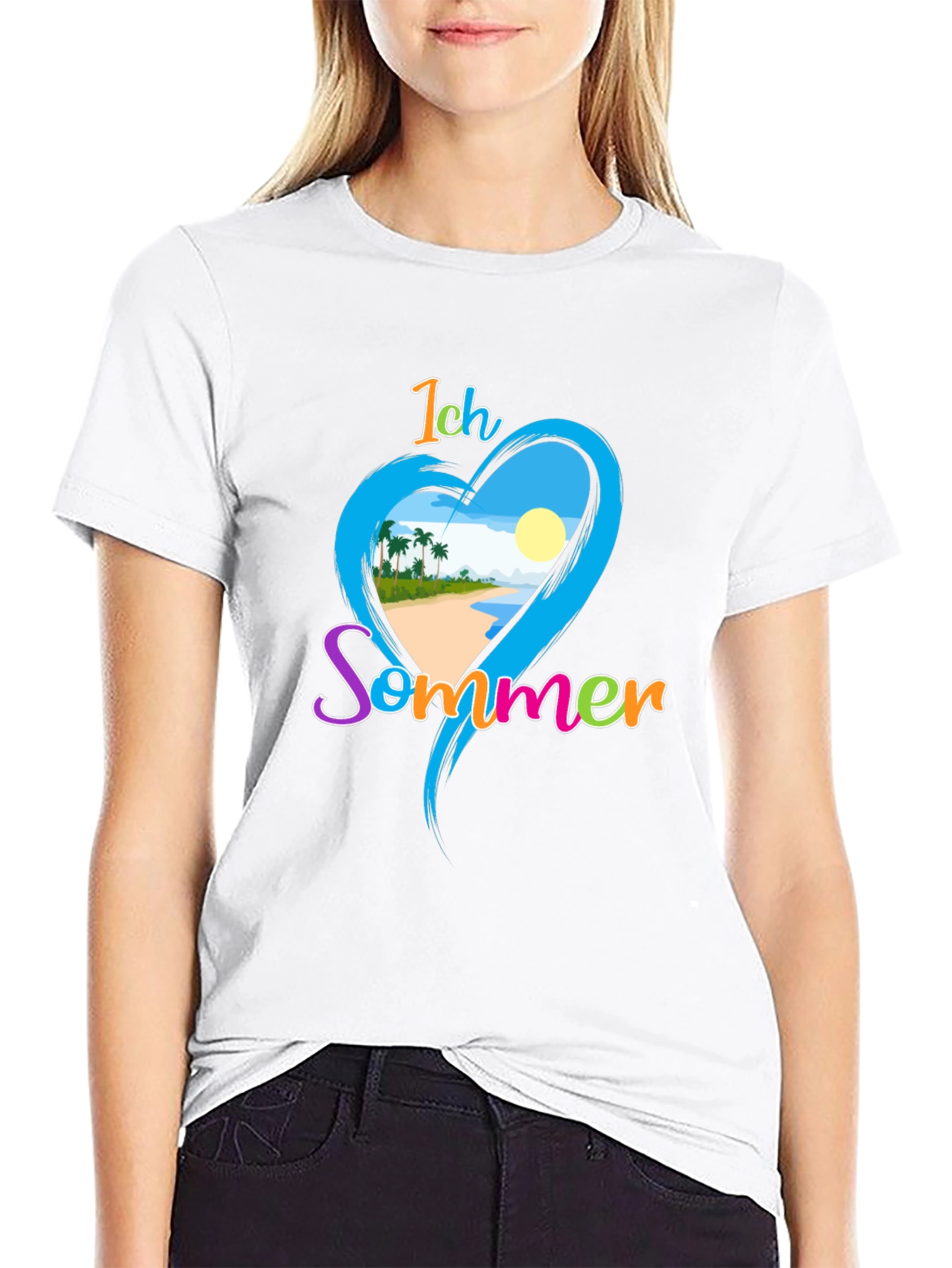Ich Sommer Beach T-Shirt