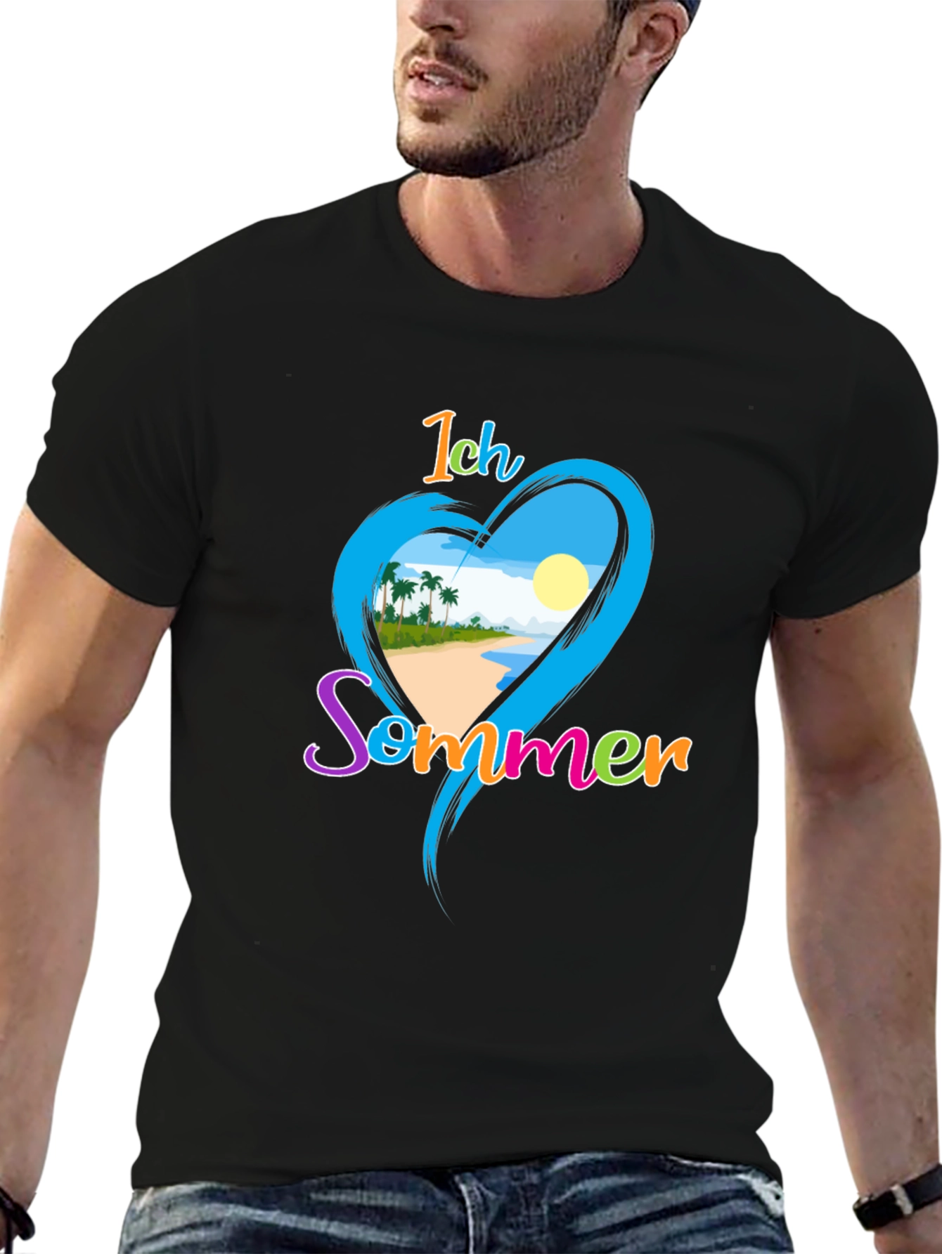 Ich Sommer Beach T-Shirt
