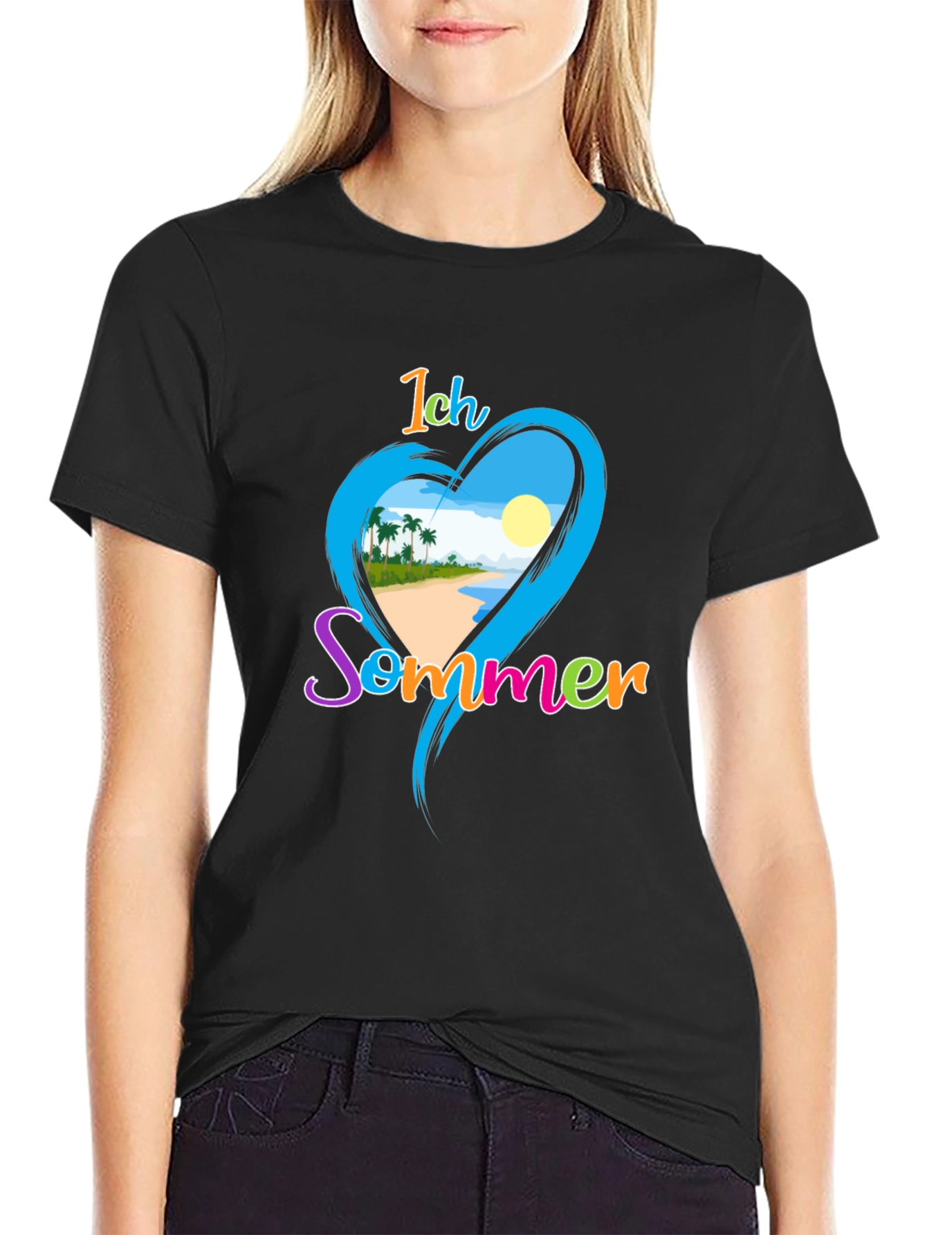 Ich Sommer Beach T-Shirt