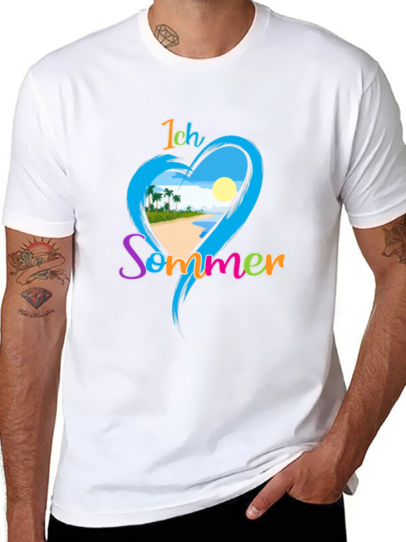 Ich Sommer Beach T-Shirt