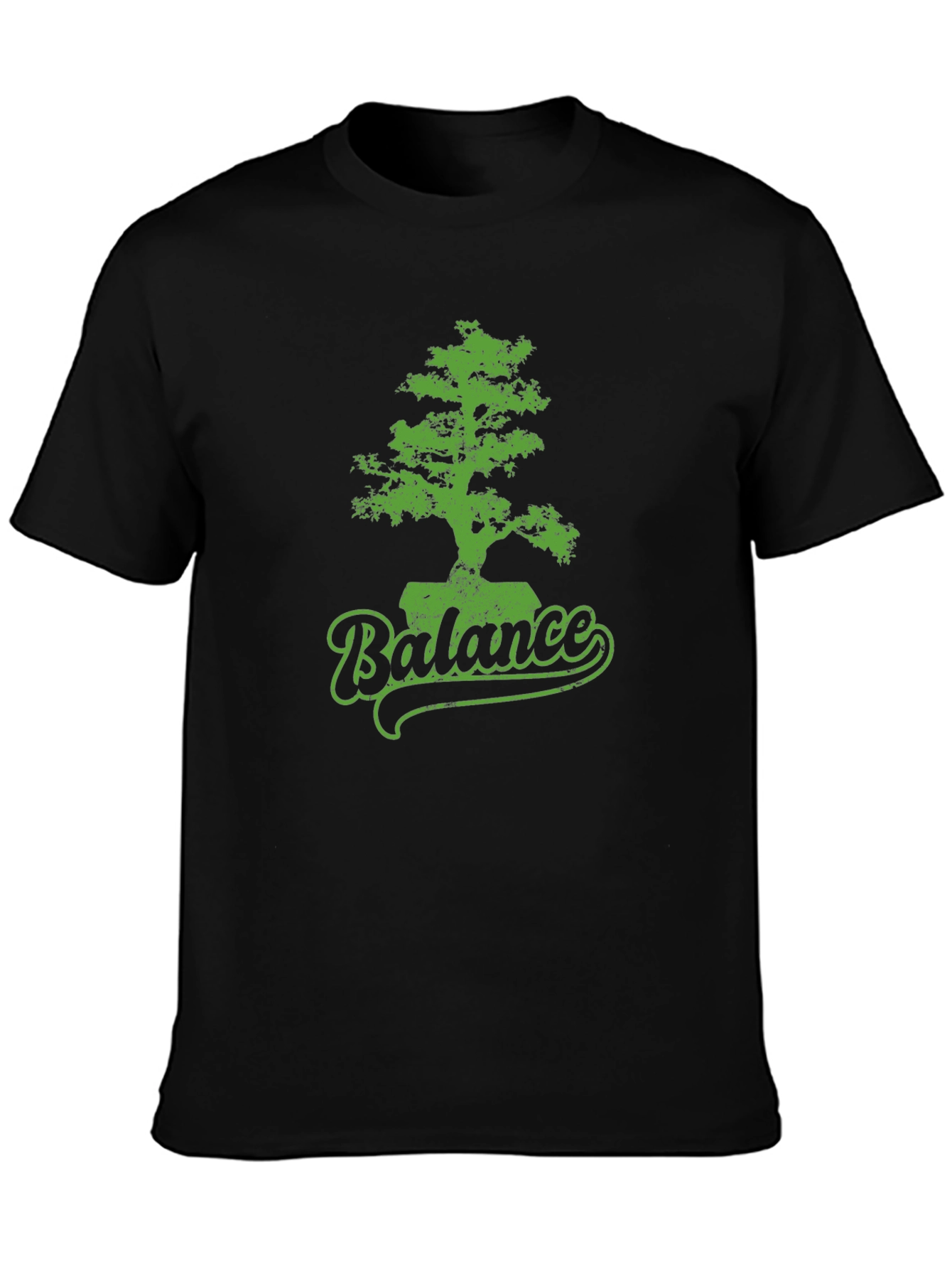 Balance Bonsai Tree Graphic Tee - Black
