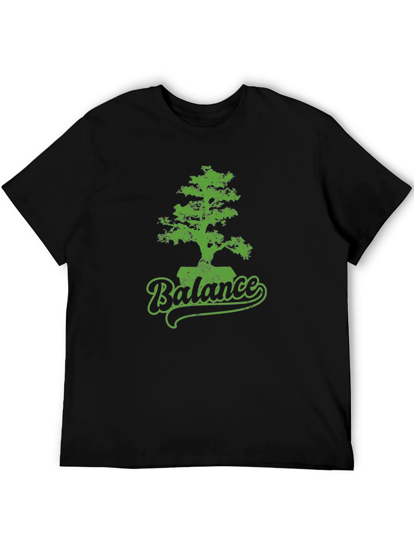 Balance Bonsai Tree Graphic Tee - Black