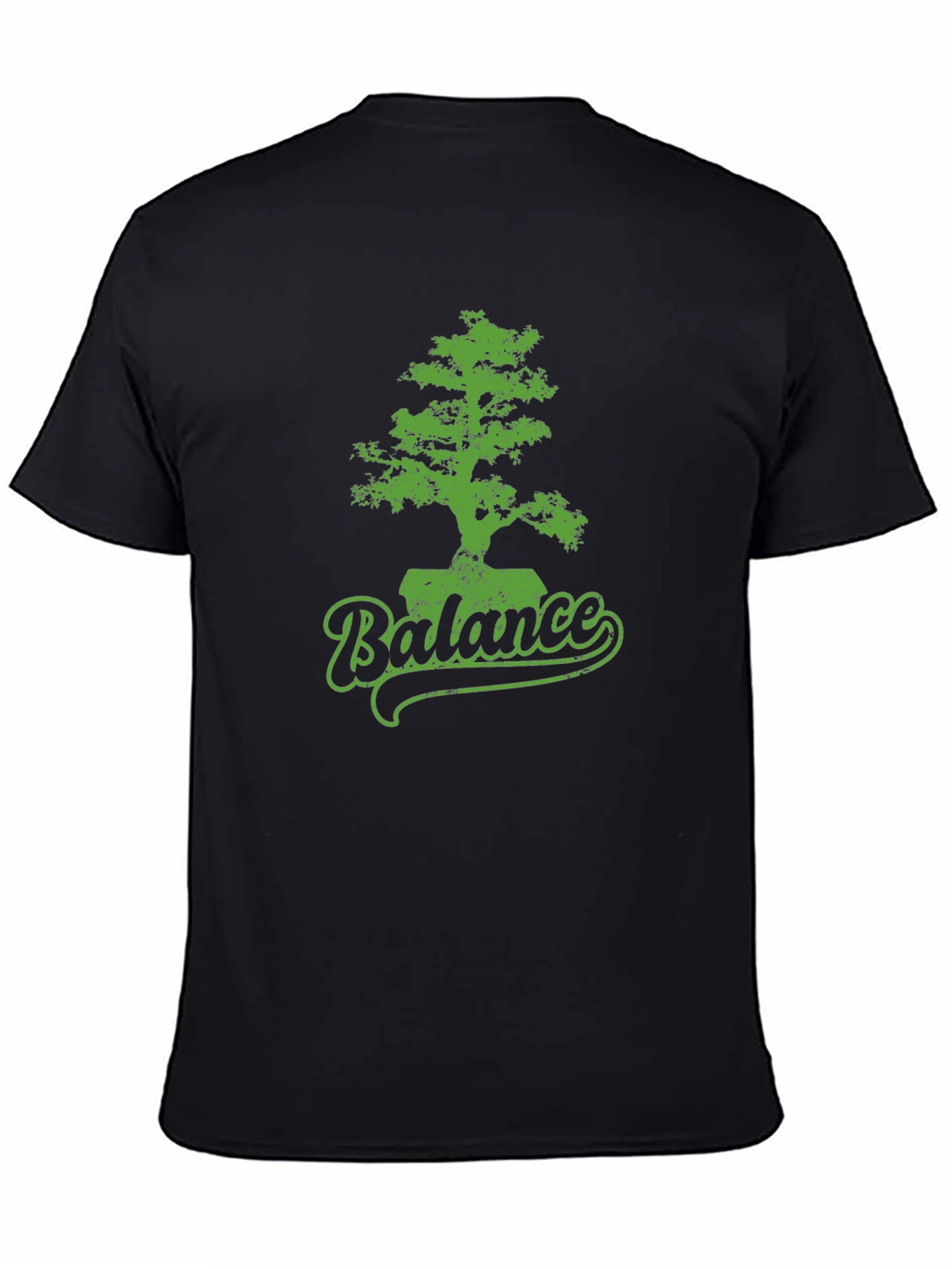 Balance Bonsai Tree Graphic Tee - Black