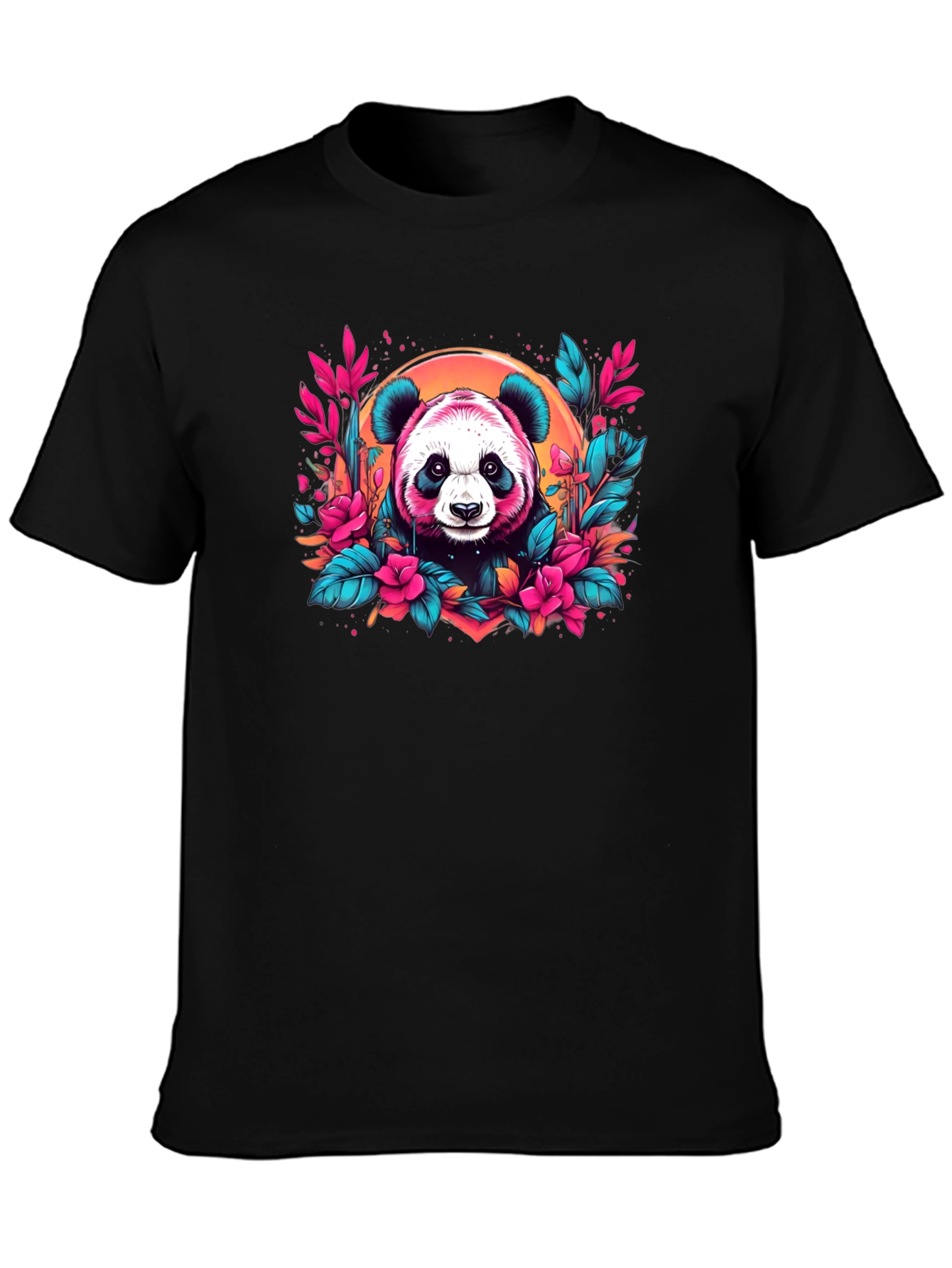 Panda Floral T-Shirt - Unique Graphic Tee