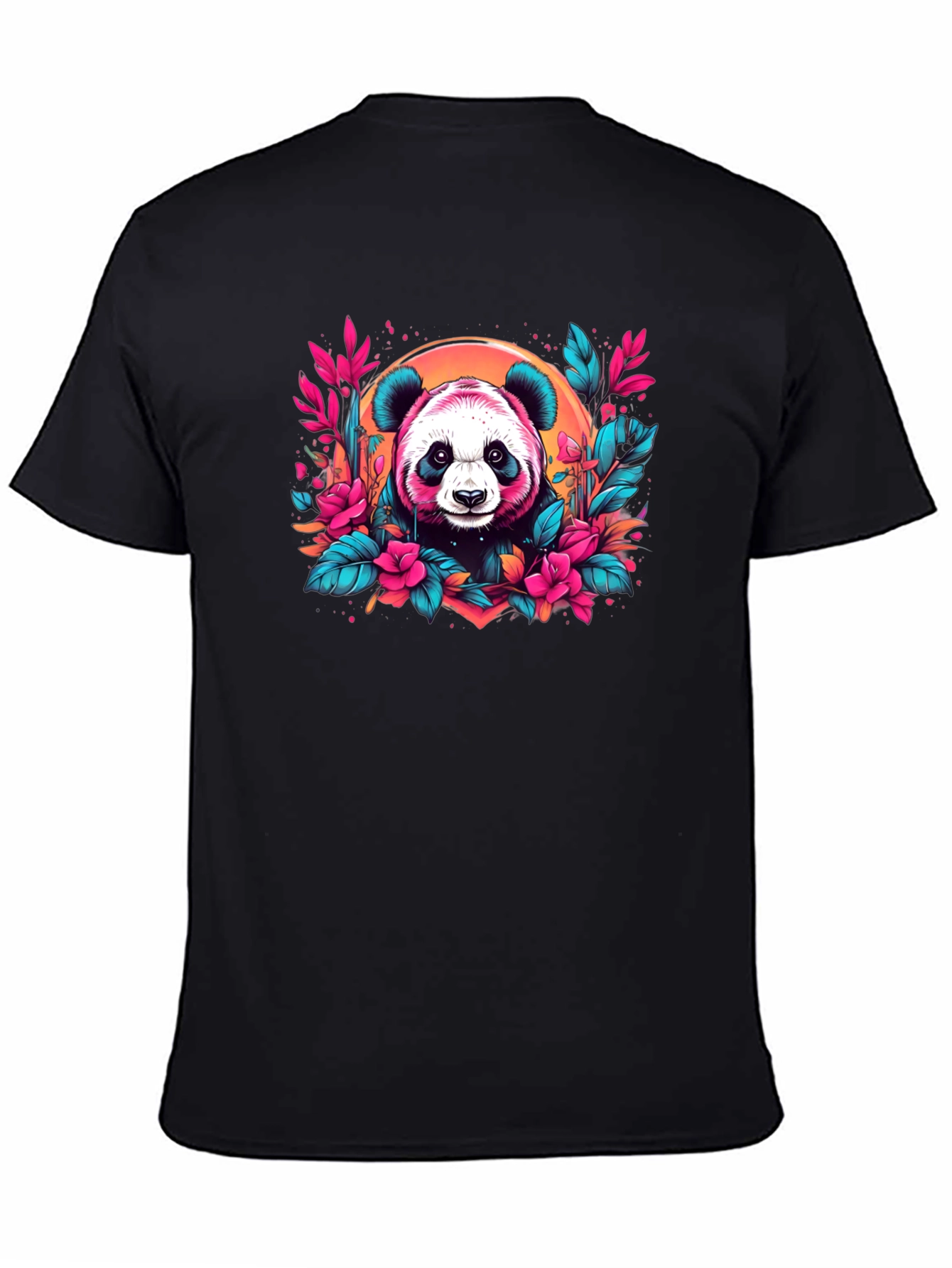 Panda Floral T-Shirt - Unique Graphic Tee