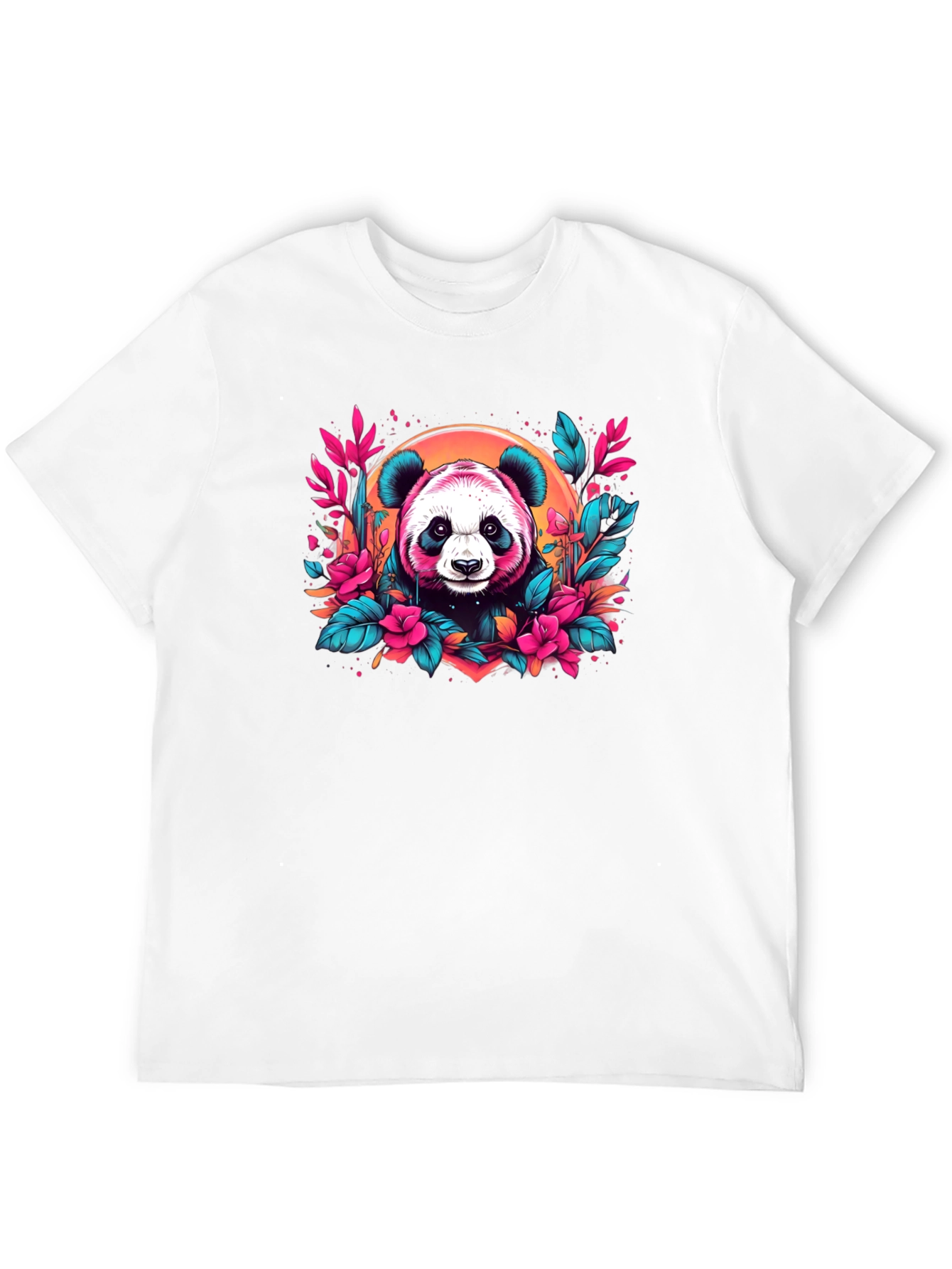 Panda Floral T-Shirt - Unique Graphic Tee