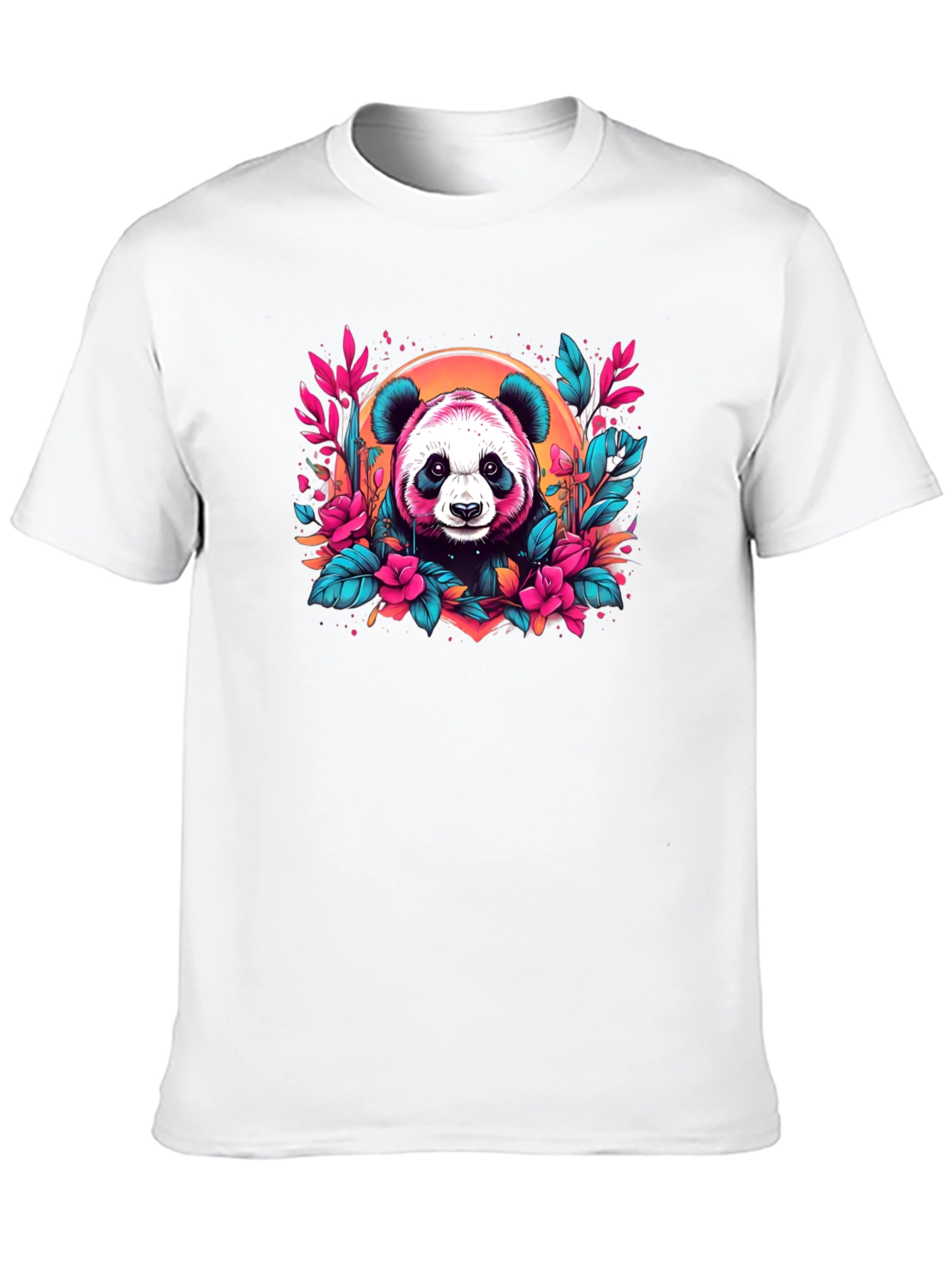 Panda Floral T-Shirt - Unique Graphic Tee