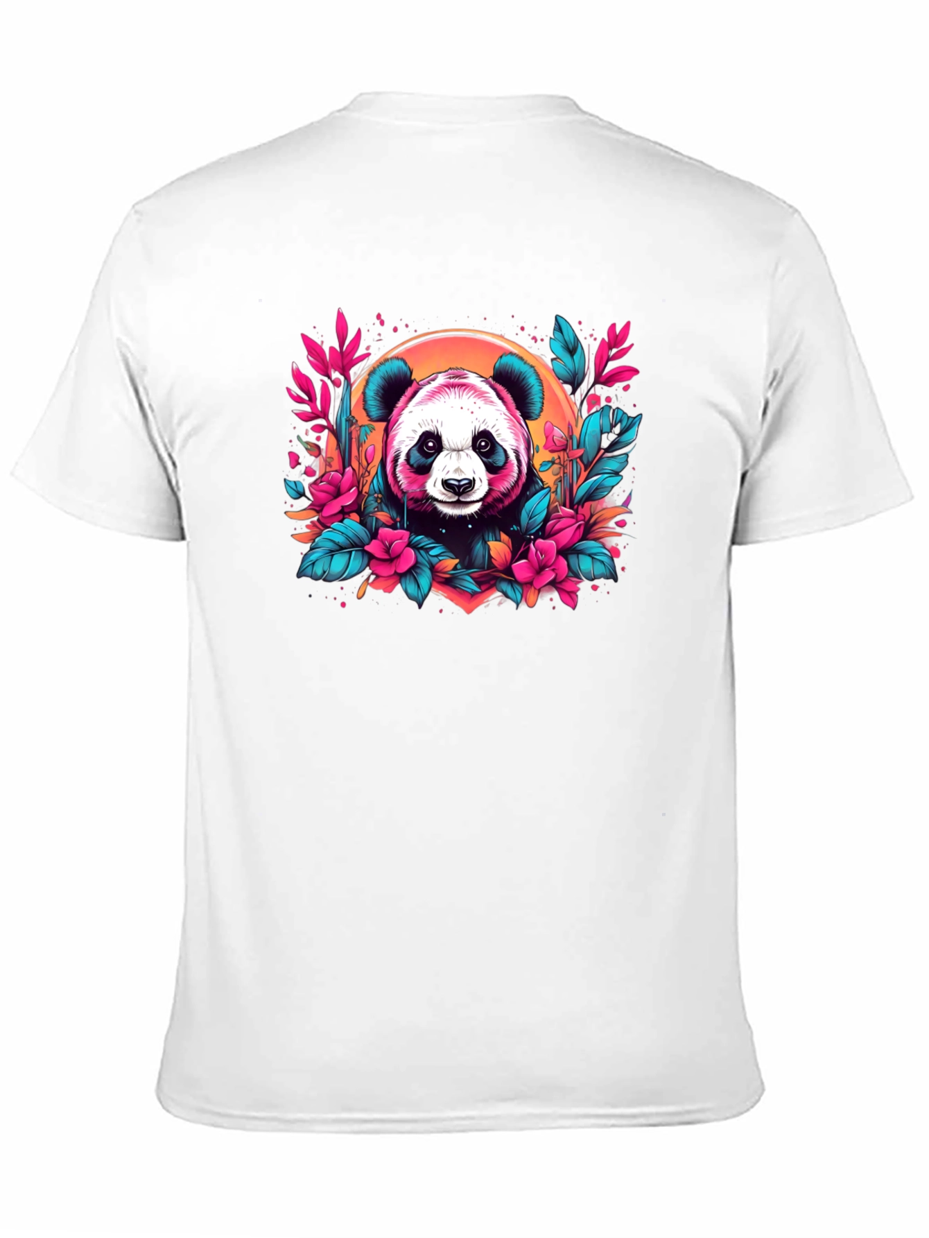 Panda Floral T-Shirt - Unique Graphic Tee