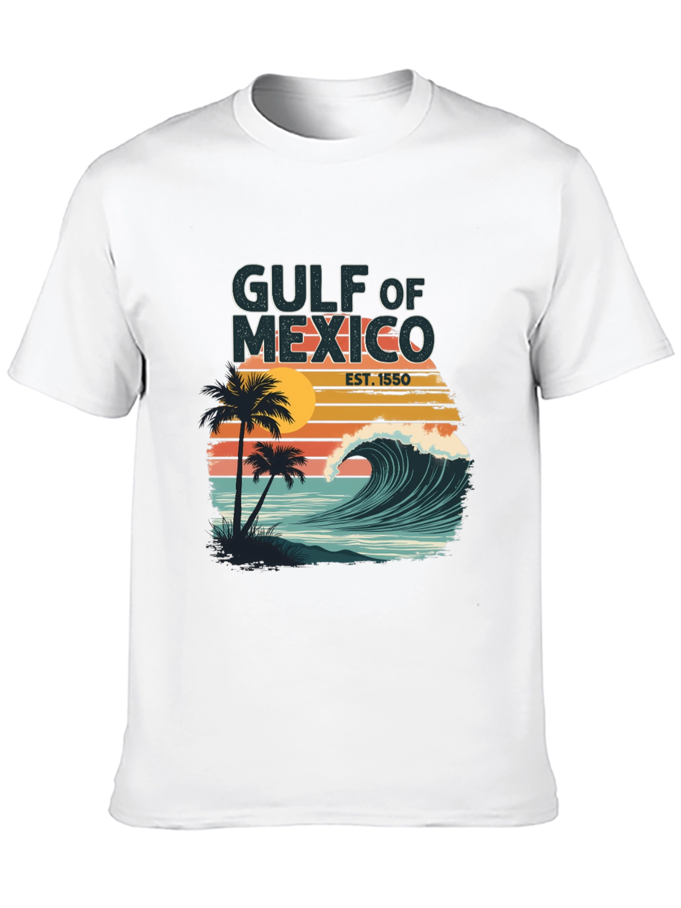 Gulf of Mexico Graphic Tee - Tropical Wave Design