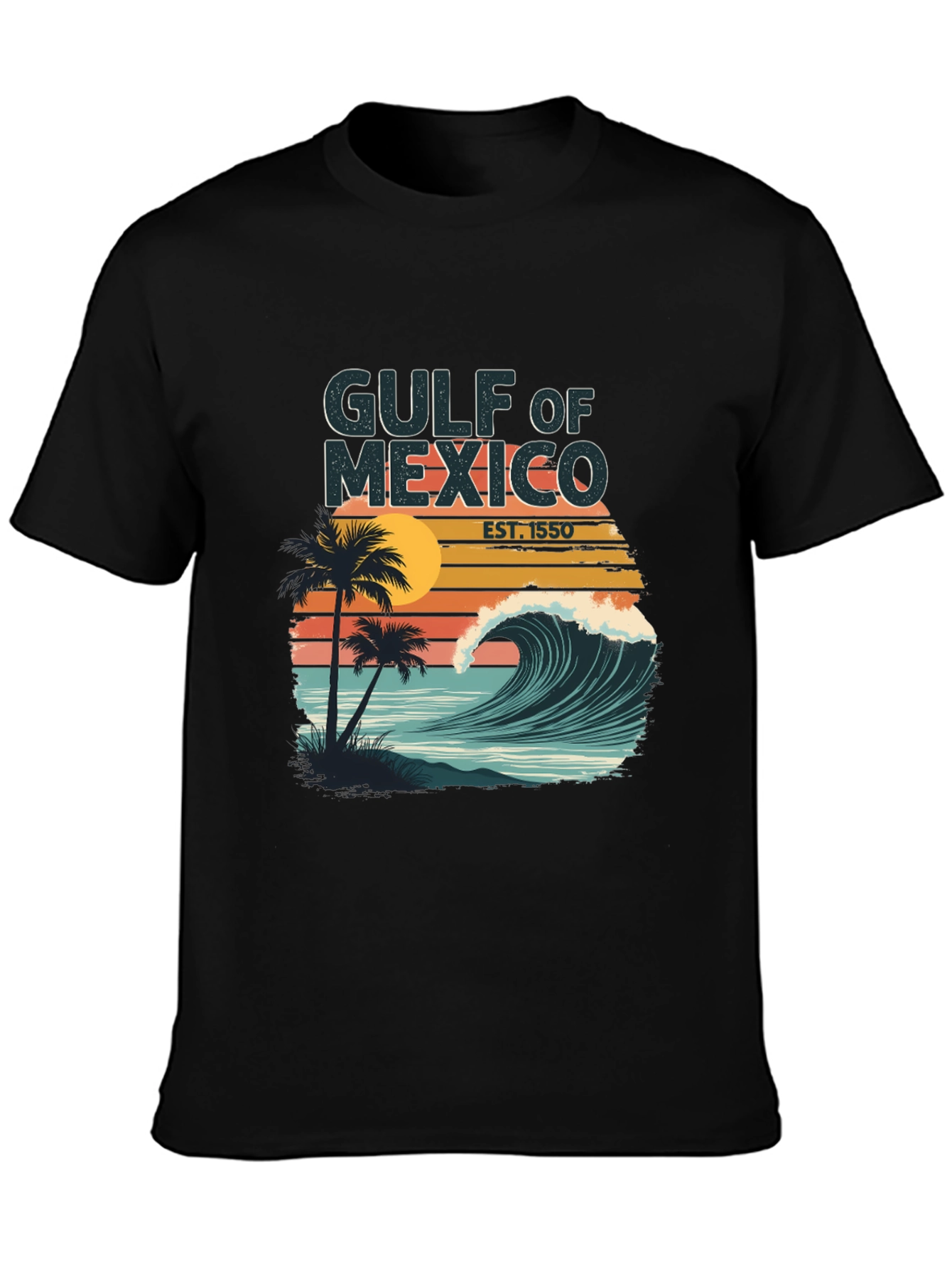 Gulf of Mexico Graphic Tee - Tropical Wave Design