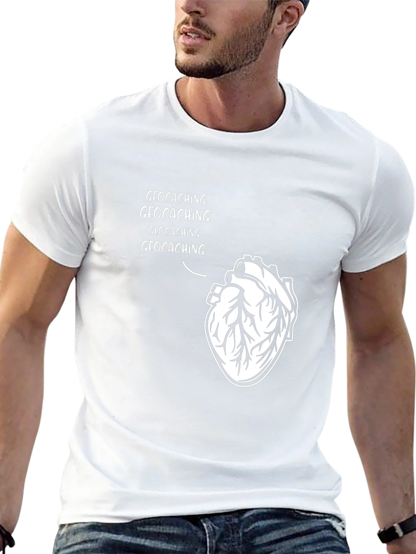 Geocaching Heart T-Shirt - Hobby Apparel